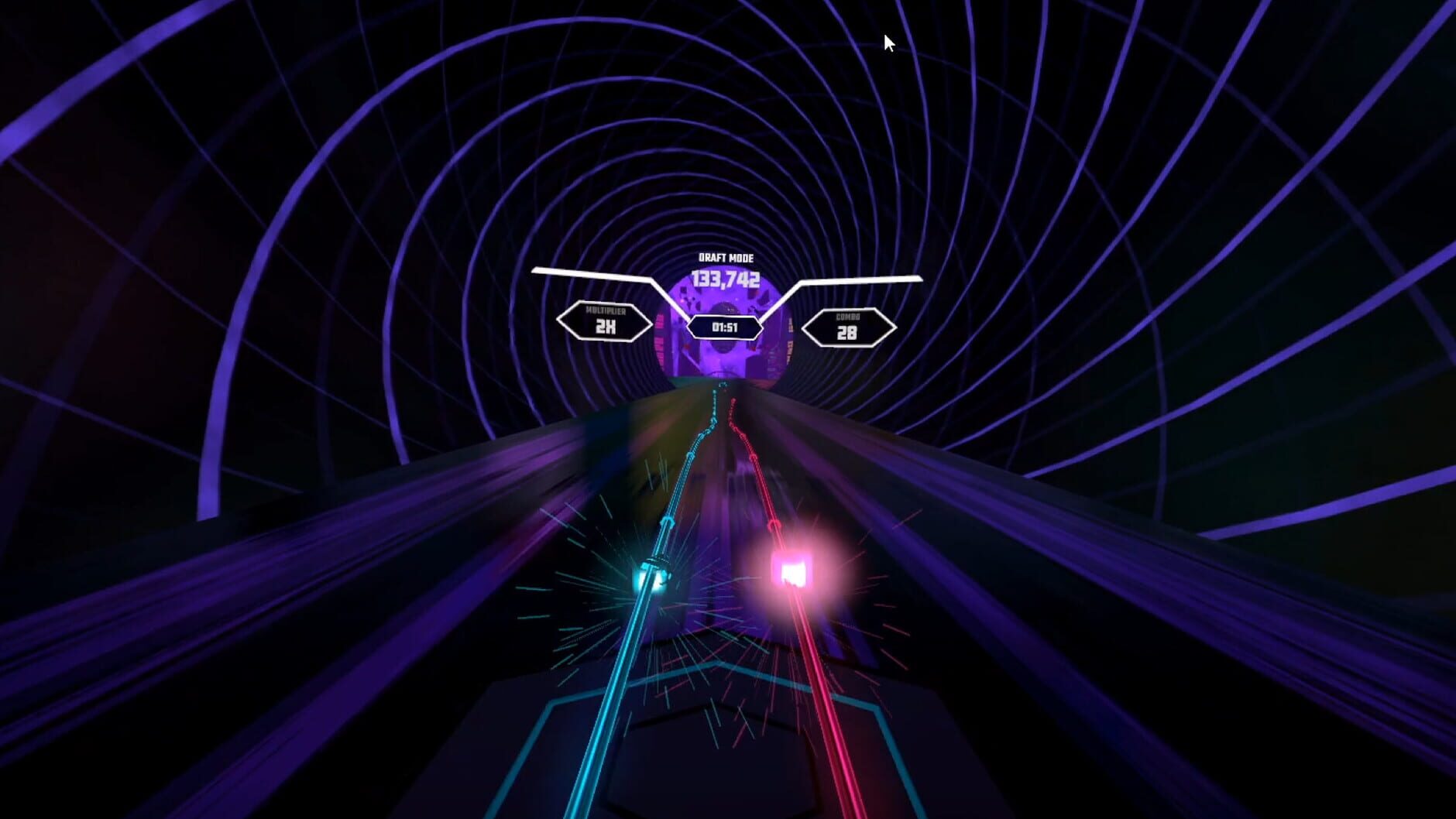Screenshot for Synth Riders: Nitro Fun - "New Game"