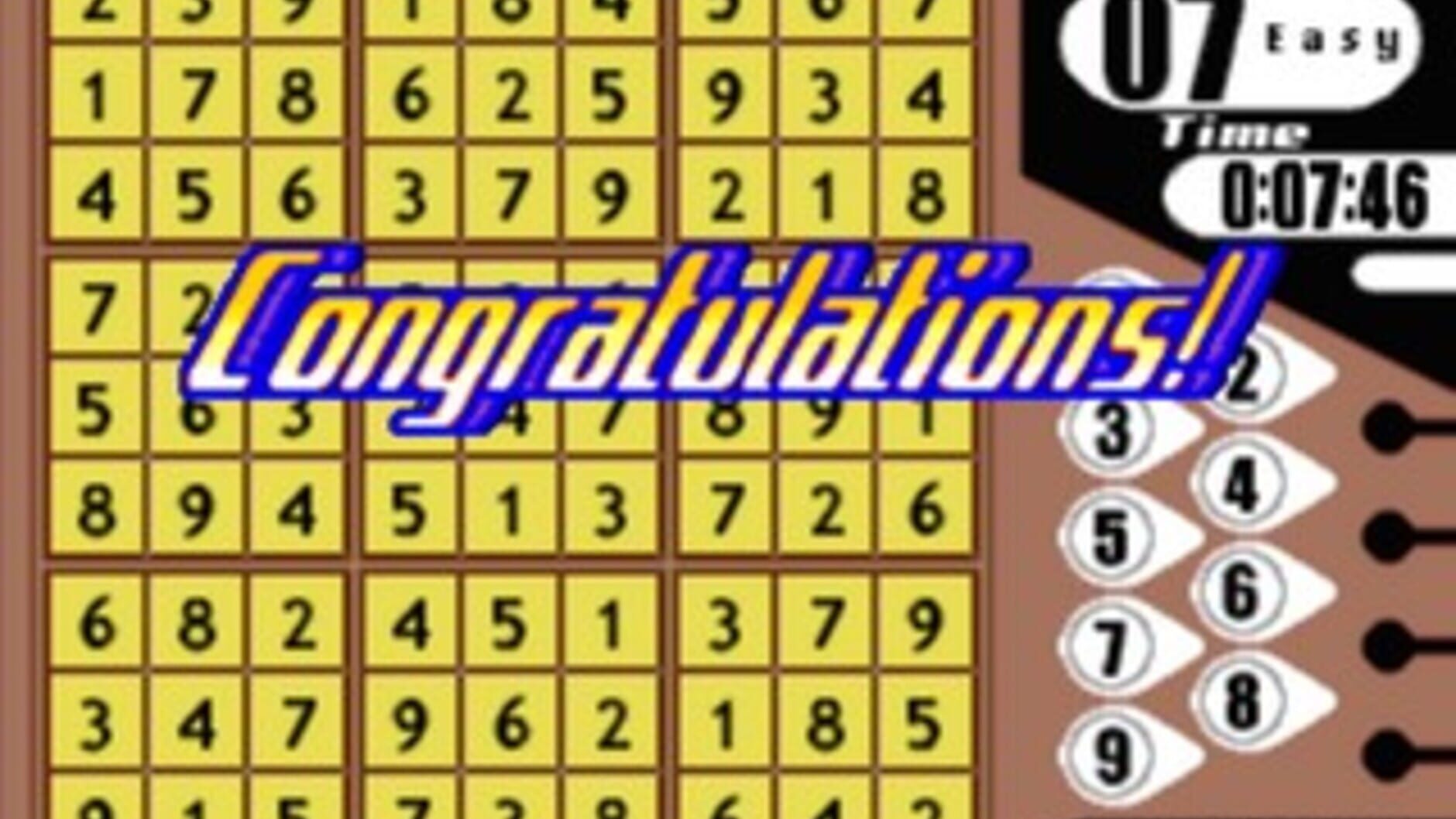Screenshot for SuperLite 1500 series: Sudoku 3