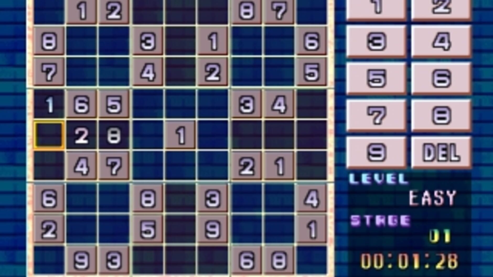 Screenshot for SuperLite 1500 series: Sudoku