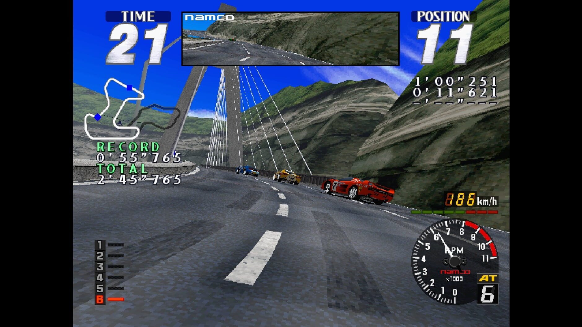Screenshot for Arcade Archives 2: Rave Racer