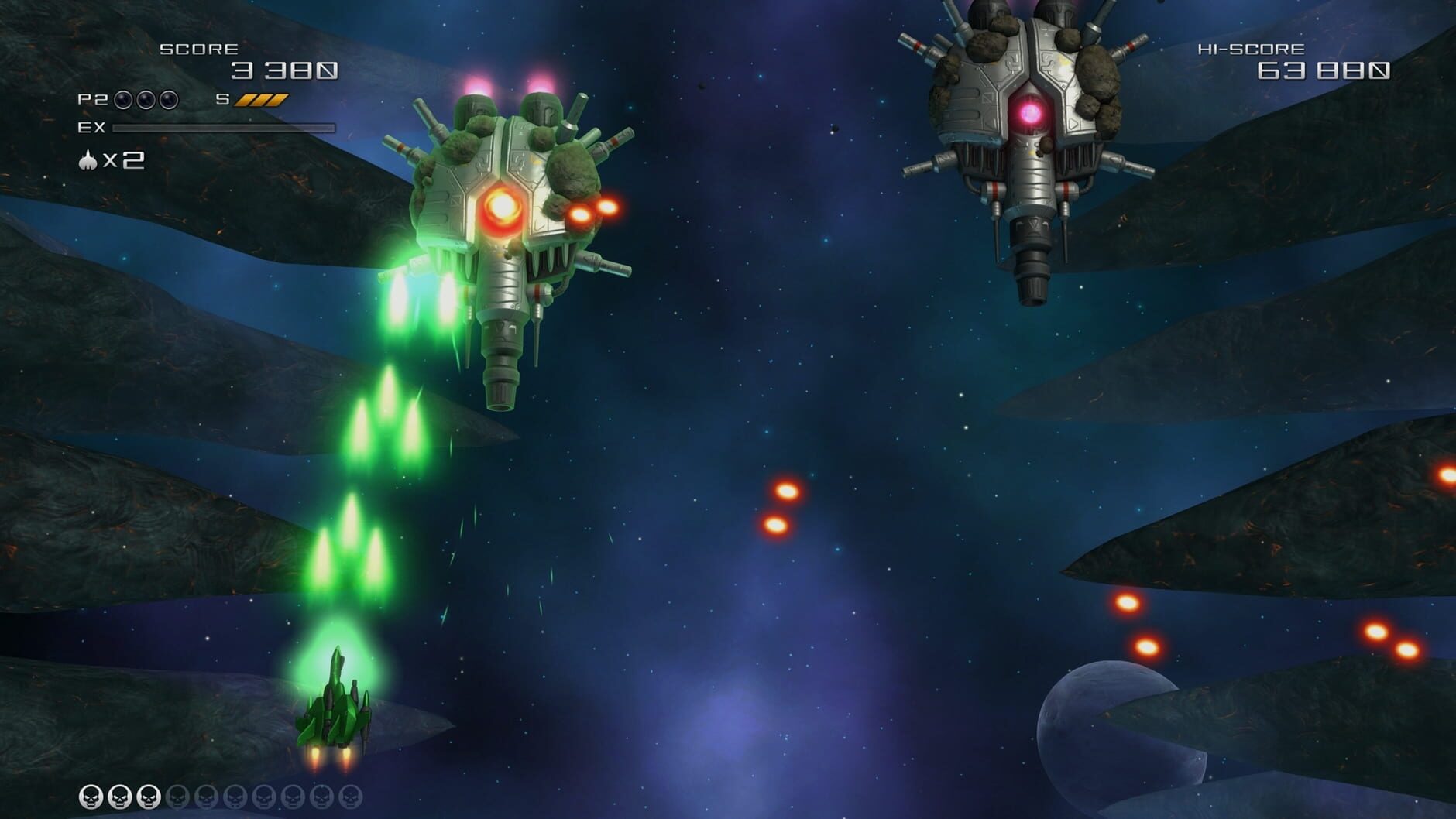 Screenshot for Truxton Extreme: Truxton II Ship + Music Pack
