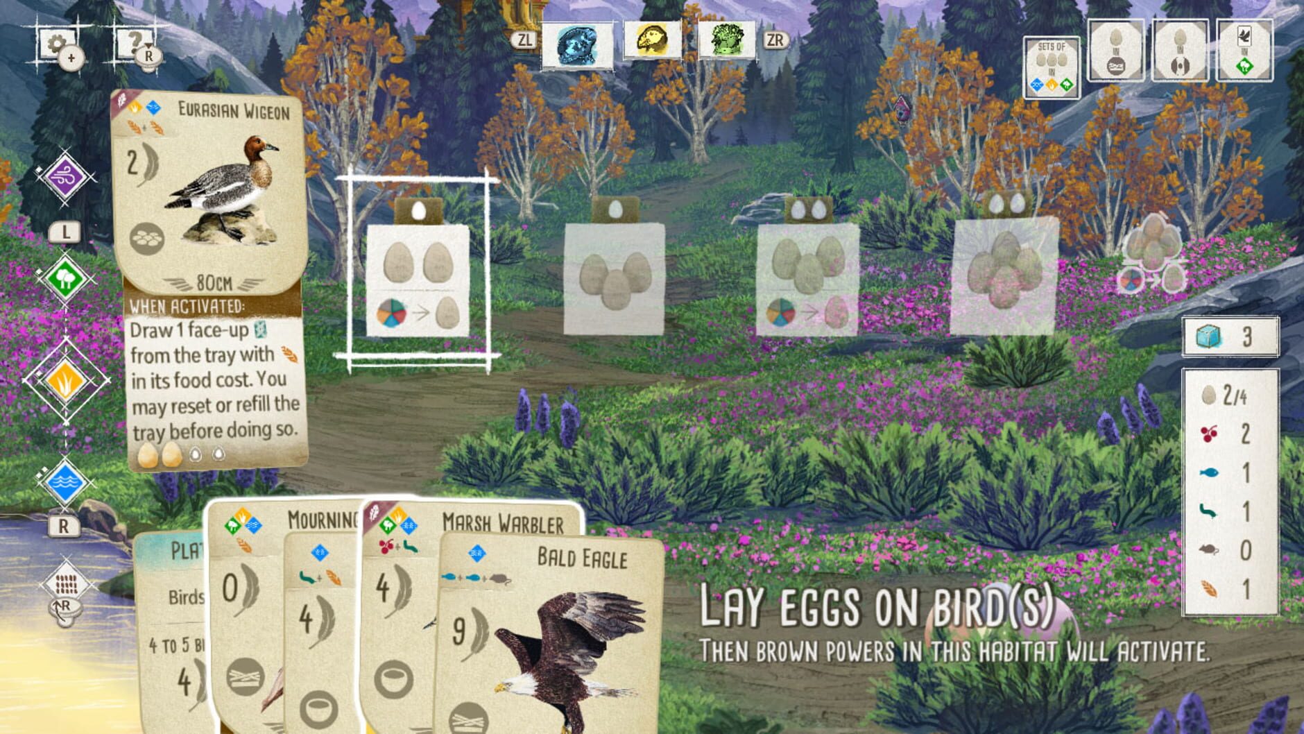 Screenshot for Wingspan: Bird Pack - Birds of Continental Europe