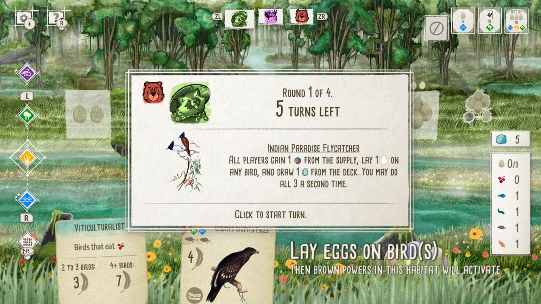 Screenshot for Wingspan: Bird Pack - Additional Asian Avians