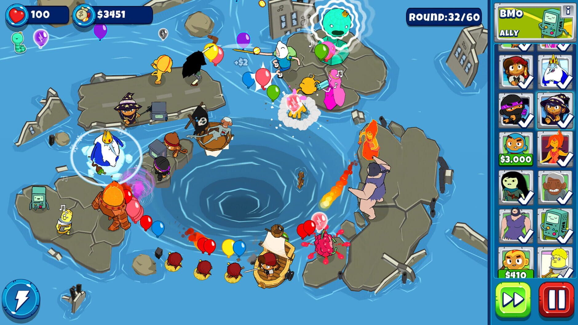 Screenshot for Bloons Adventure Time TD