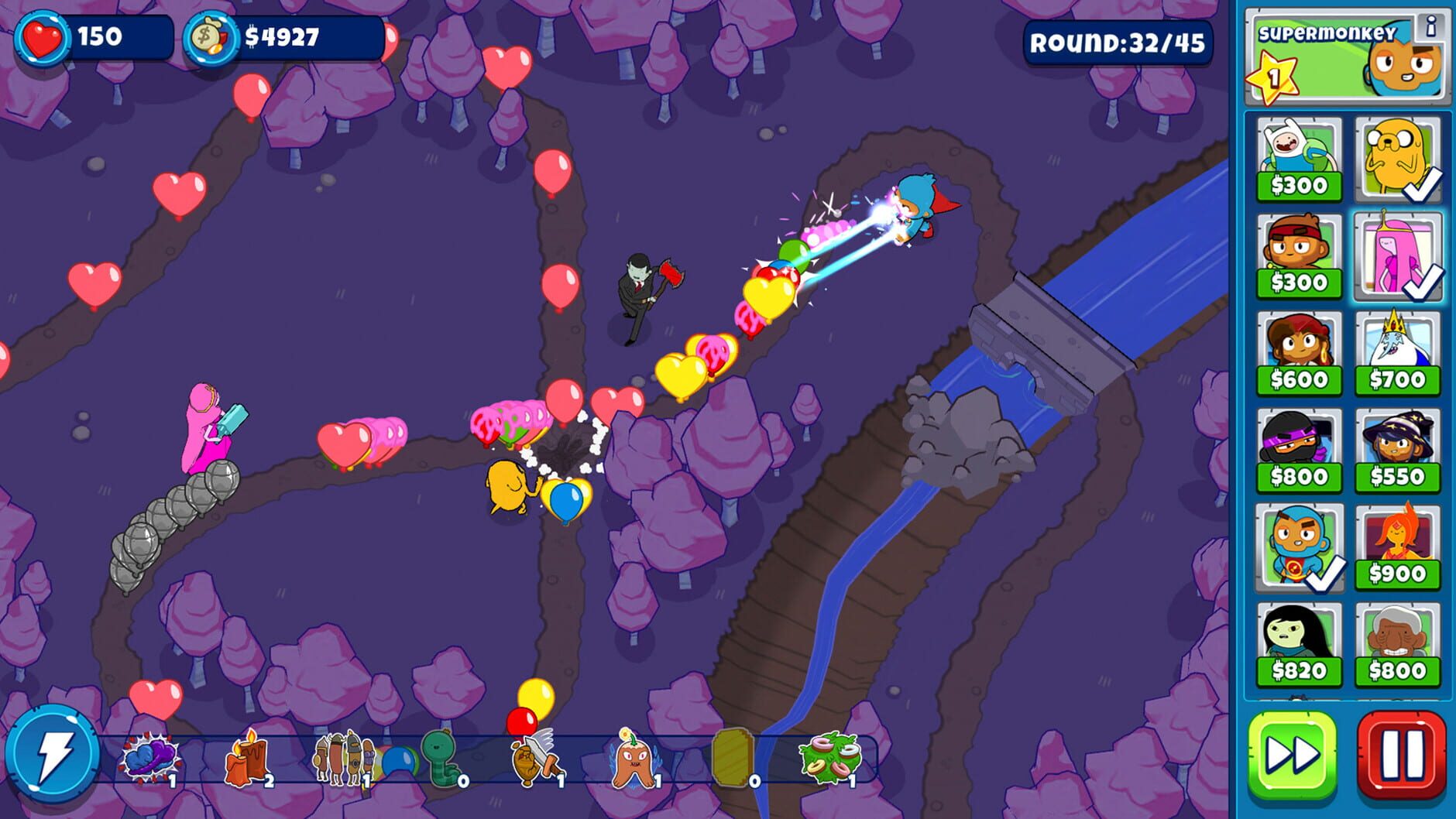 Screenshot for Bloons Adventure Time TD