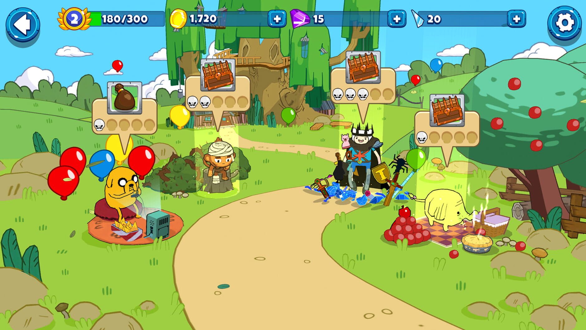 Screenshot for Bloons Adventure Time TD