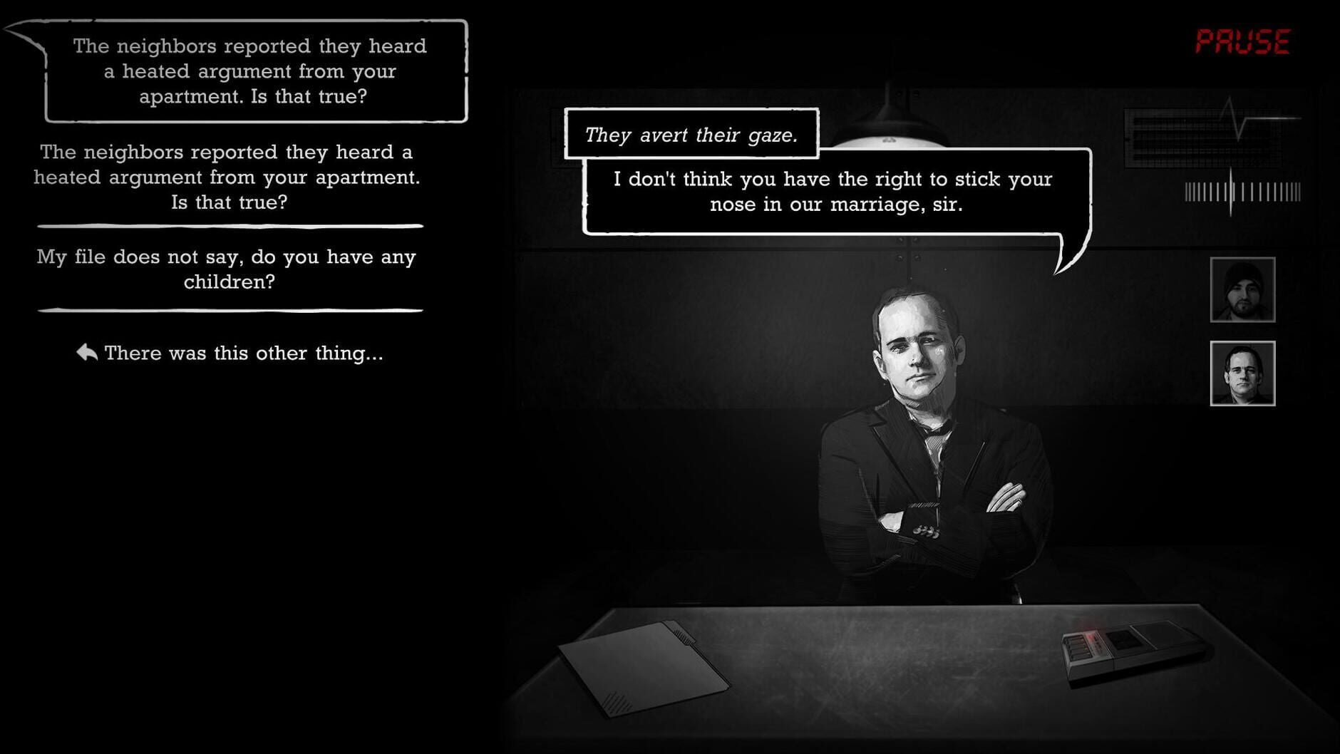 Screenshot for Interrogation: You Will Be Deceived