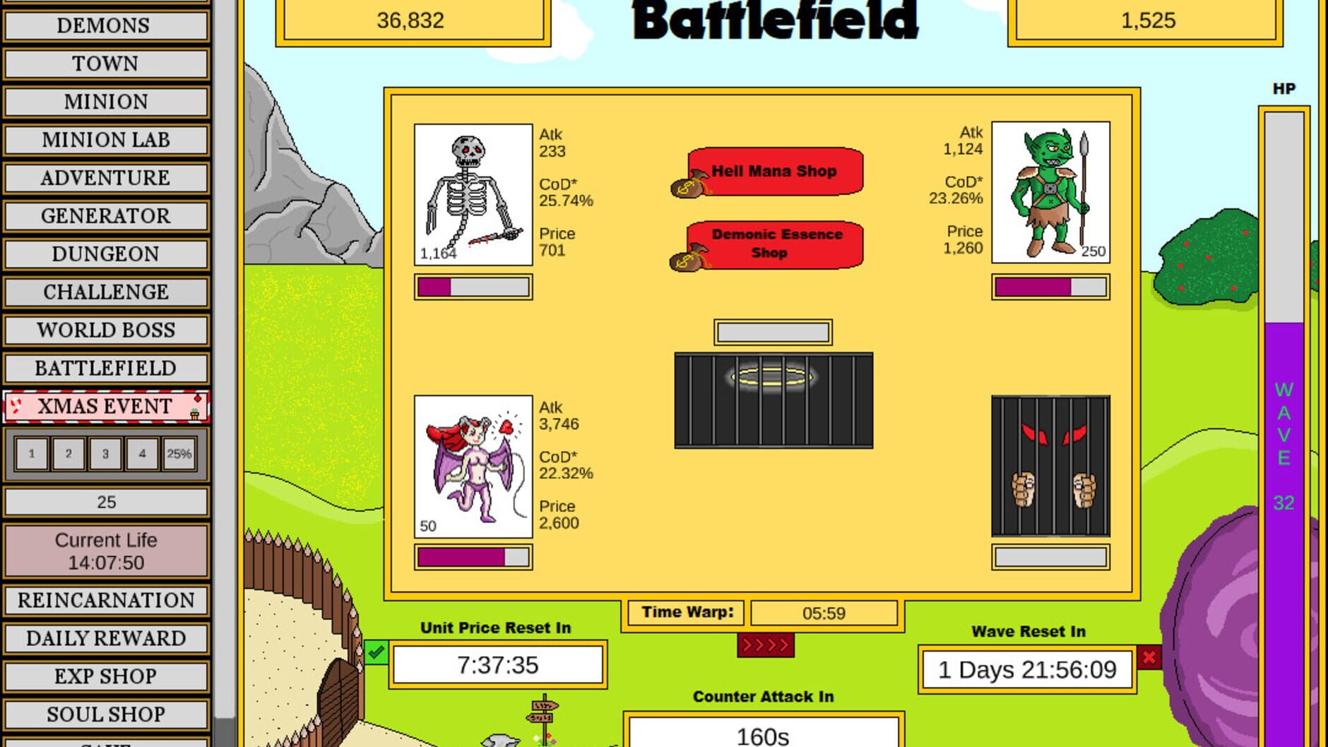 Screenshot for Wizard and Minion Idle