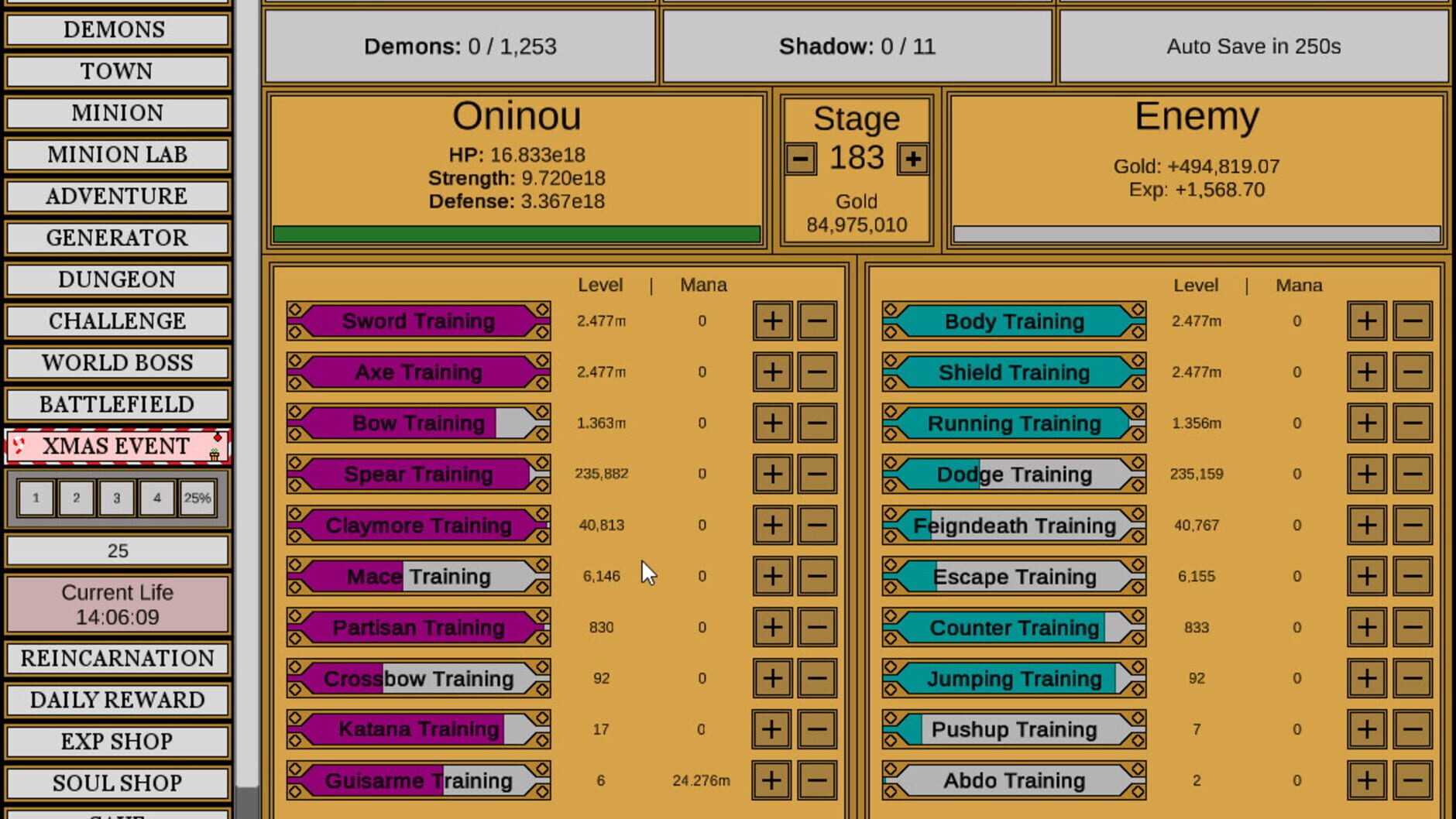 Screenshot for Wizard and Minion Idle