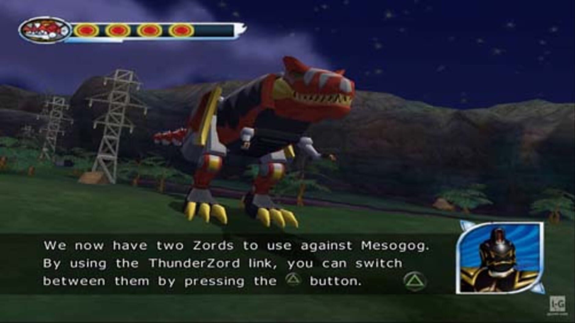 Screenshot for Power Rangers: Dino Thunder