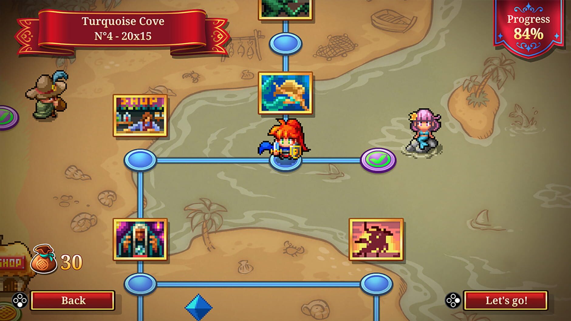 Screenshot for PictoQuest: The Cursed Grids