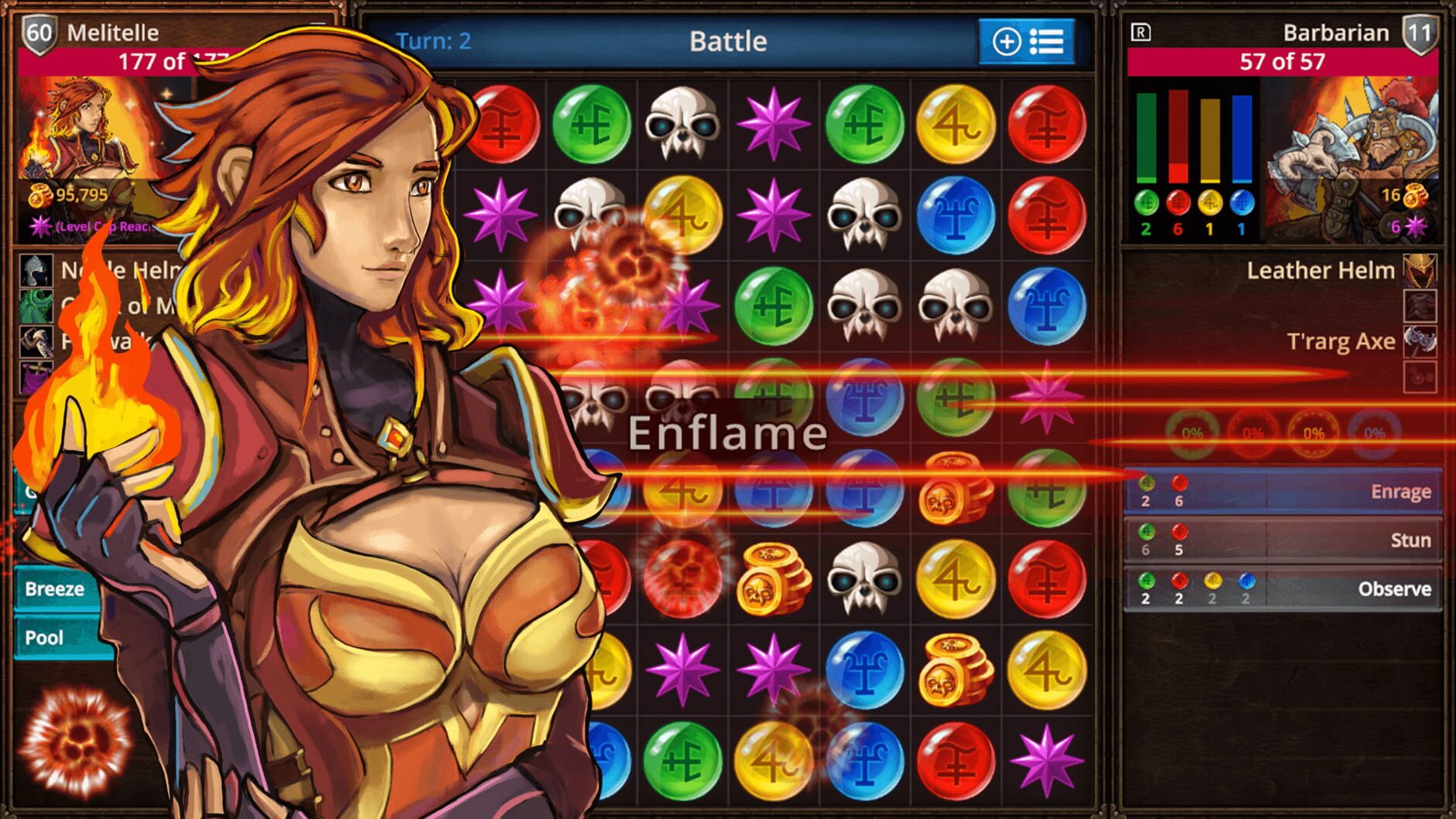 Screenshot for Puzzle Quest: The Legend Returns