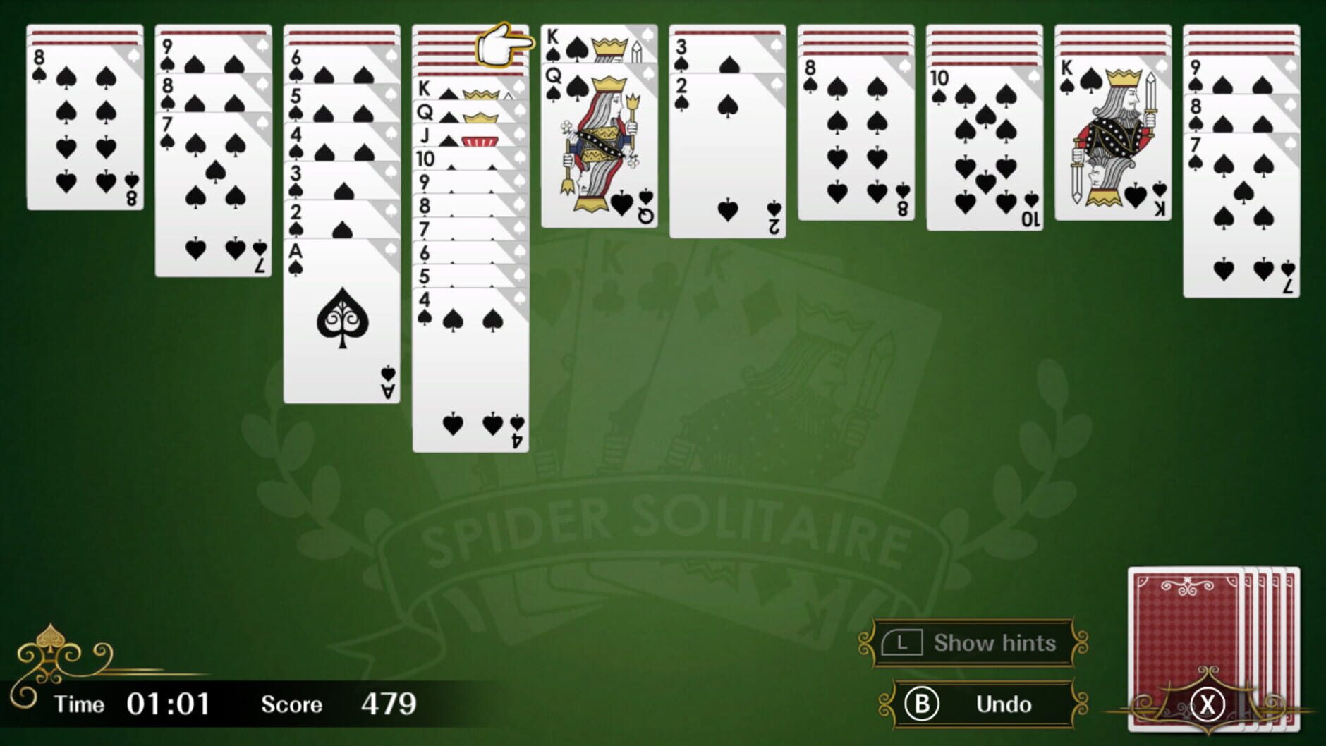 Screenshot for Spider Solitaire F