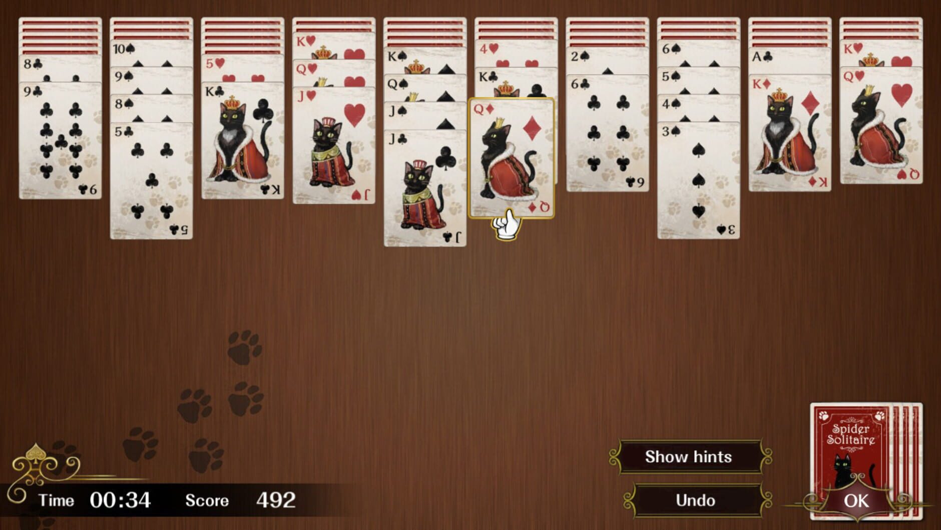 Screenshot for Spider Solitaire F
