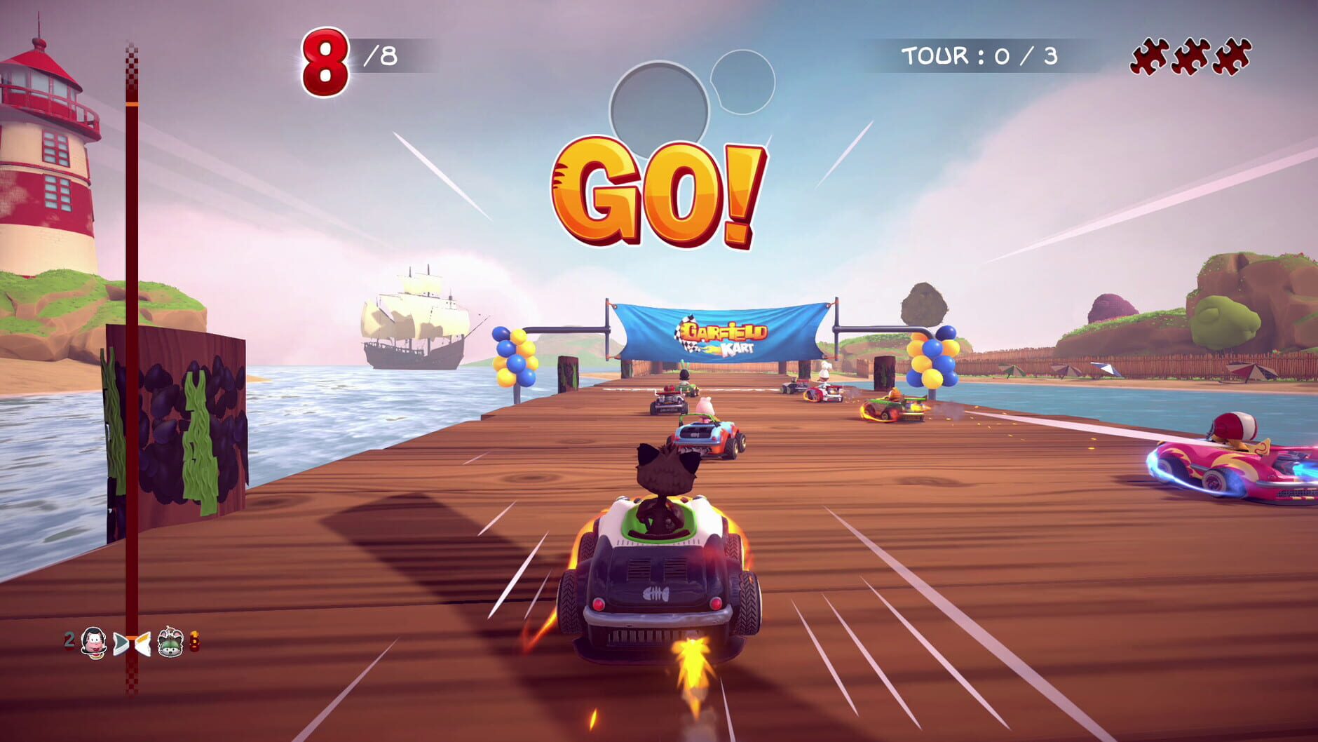 Screenshot for Garfield Kart: Furious Racing