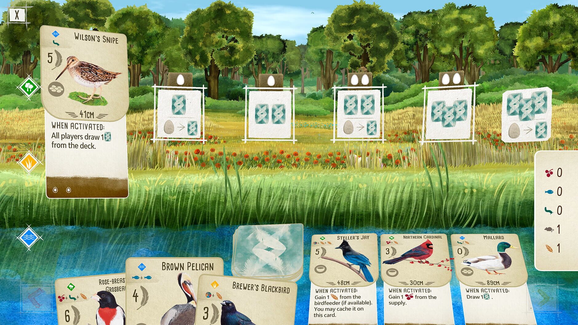 Screenshot for Wingspan