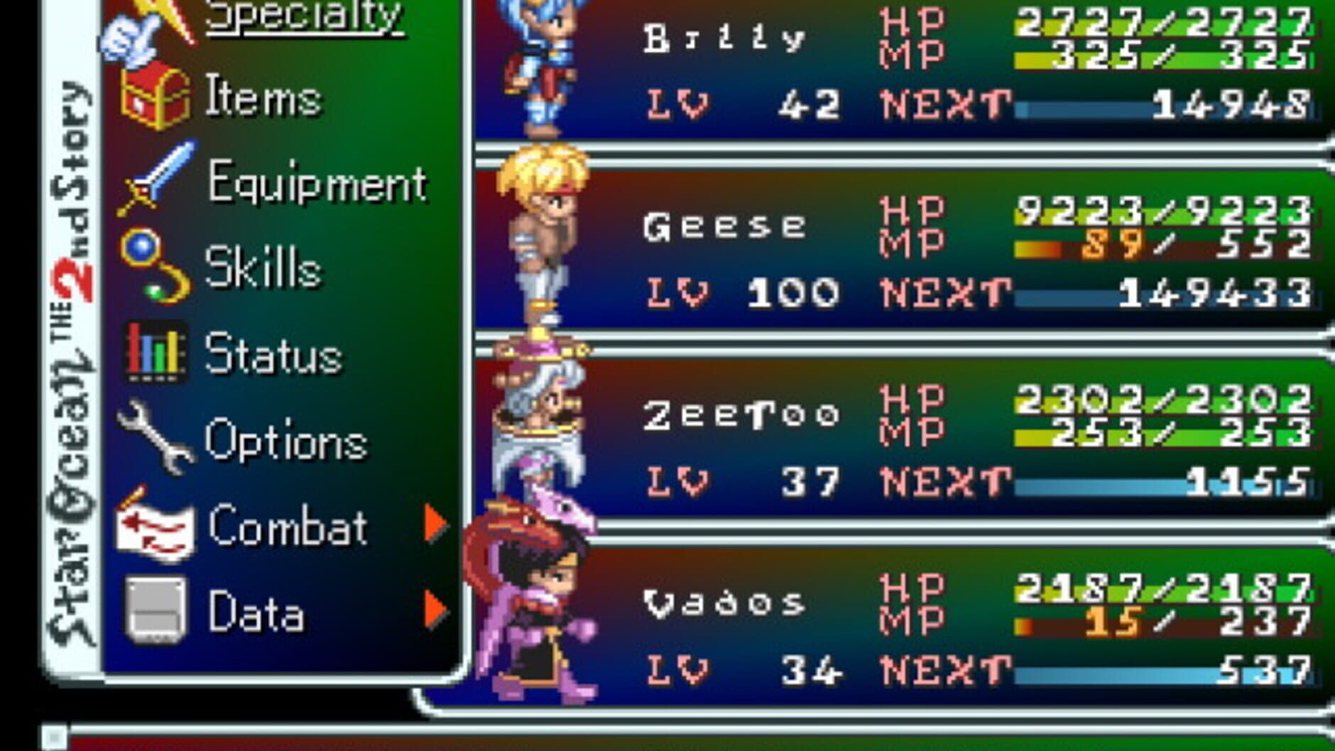Screenshot for Star Ocean: The Second Story