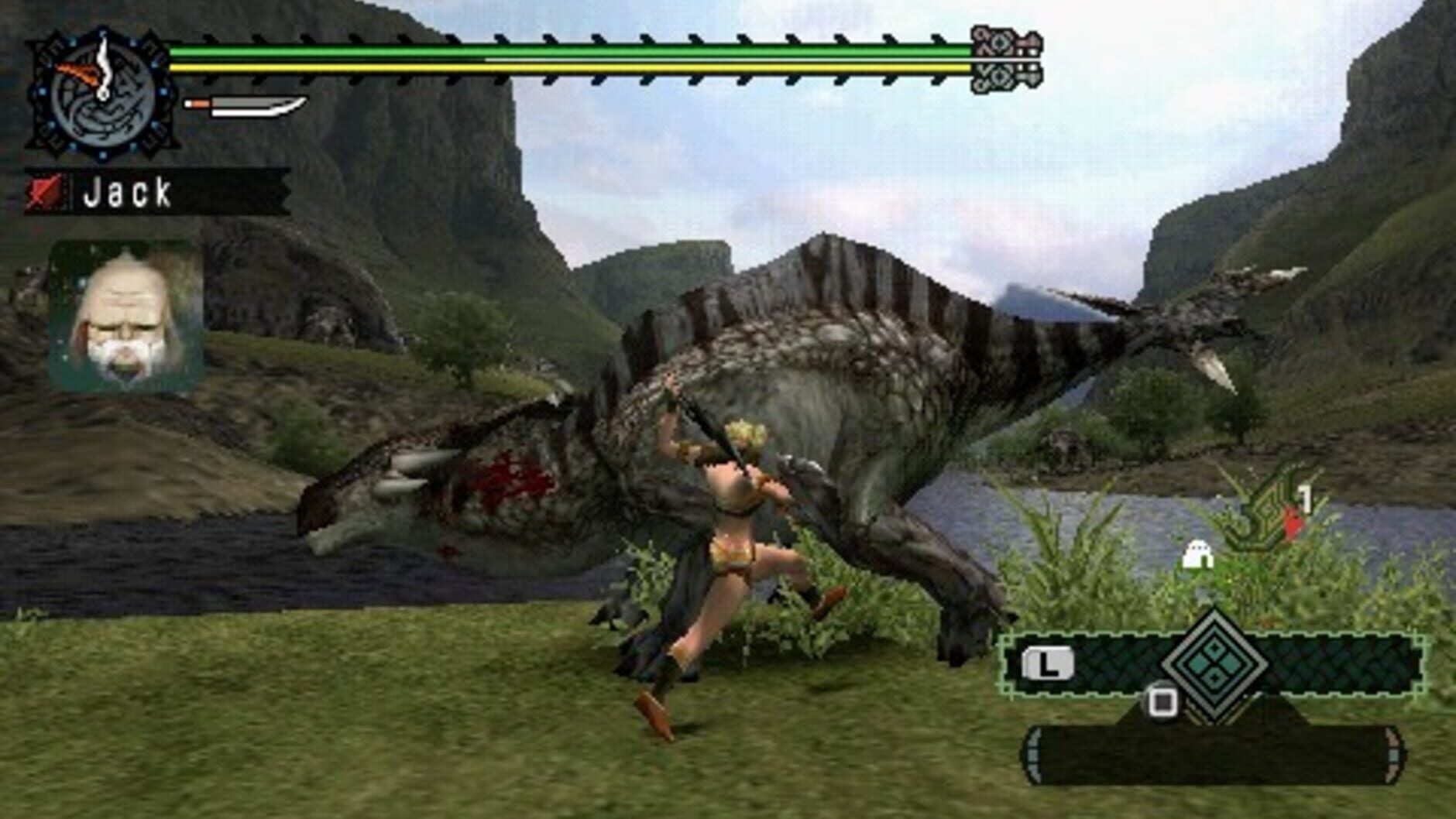 Screenshot for Monster Hunter Freedom