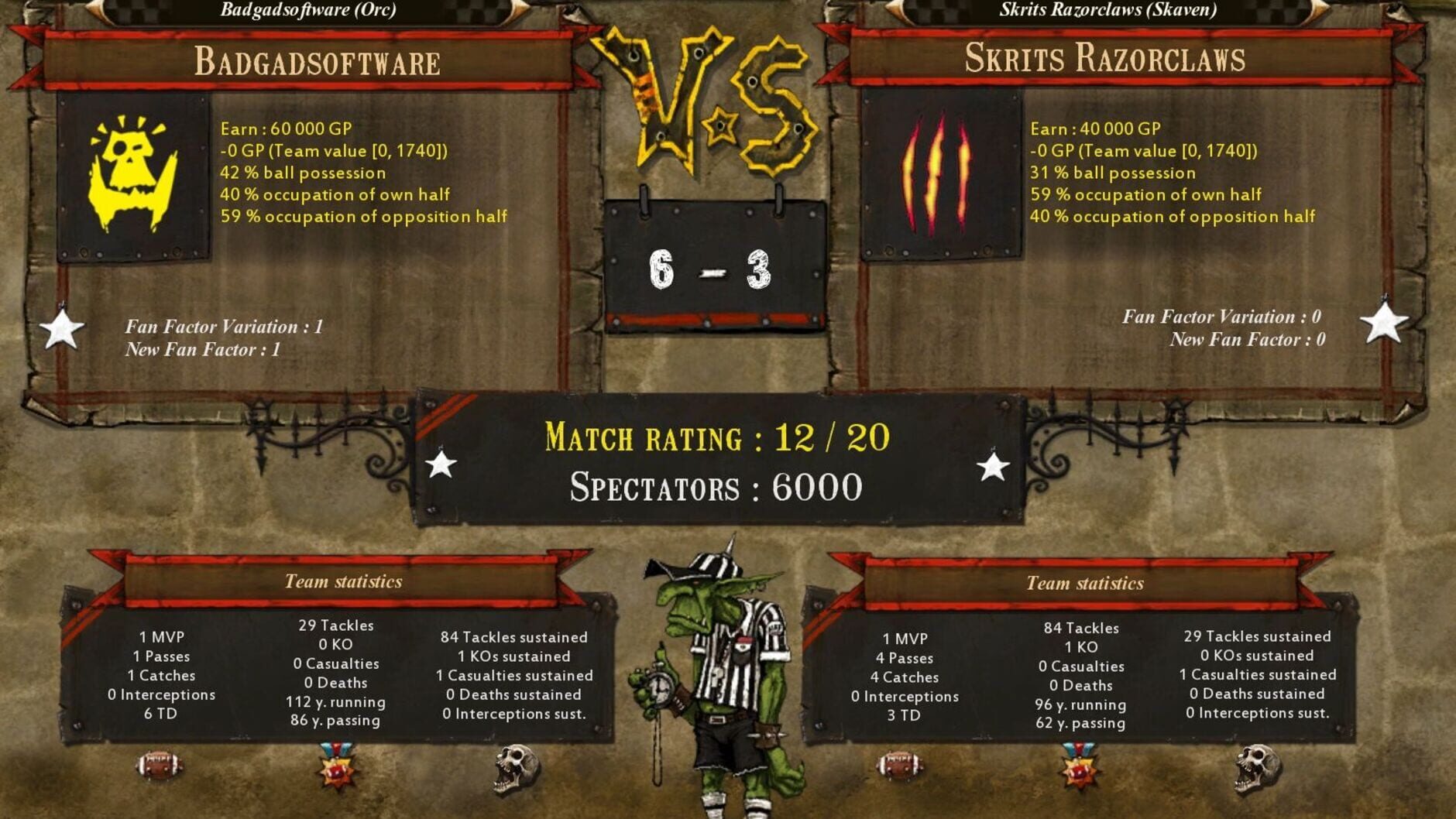 Screenshot for Blood Bowl