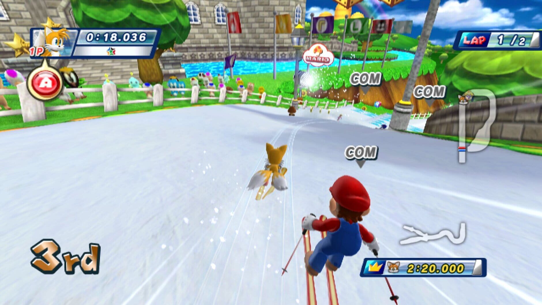 Screenshot for Mario & Sonic at the Olympic Winter Games