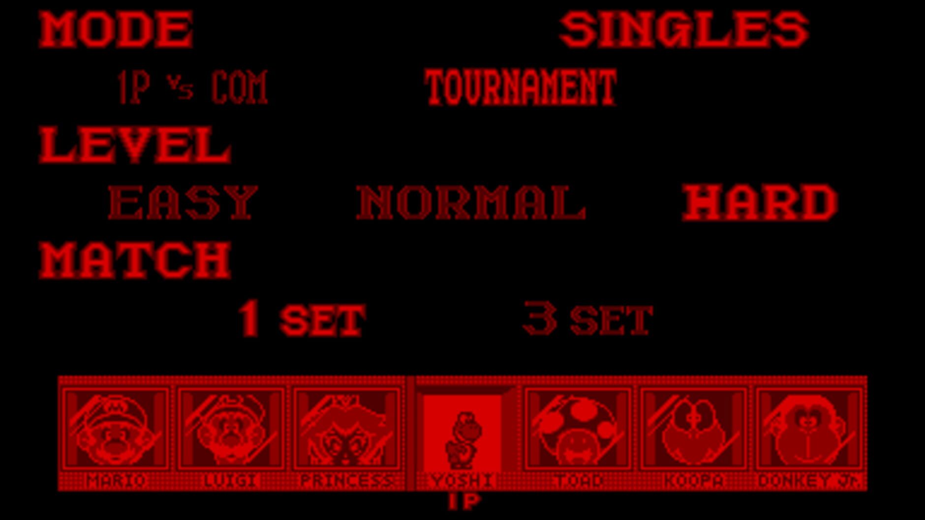 Screenshot for Mario's Tennis
