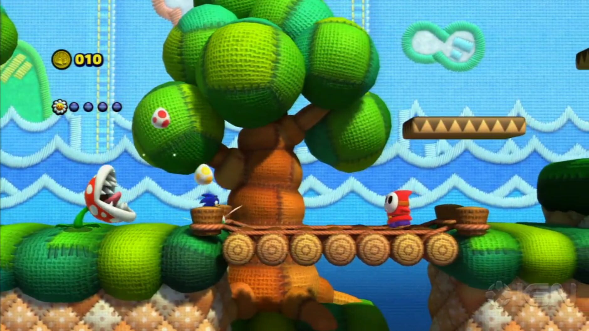 Screenshot for Sonic Lost World: Yoshi's Island Zone
