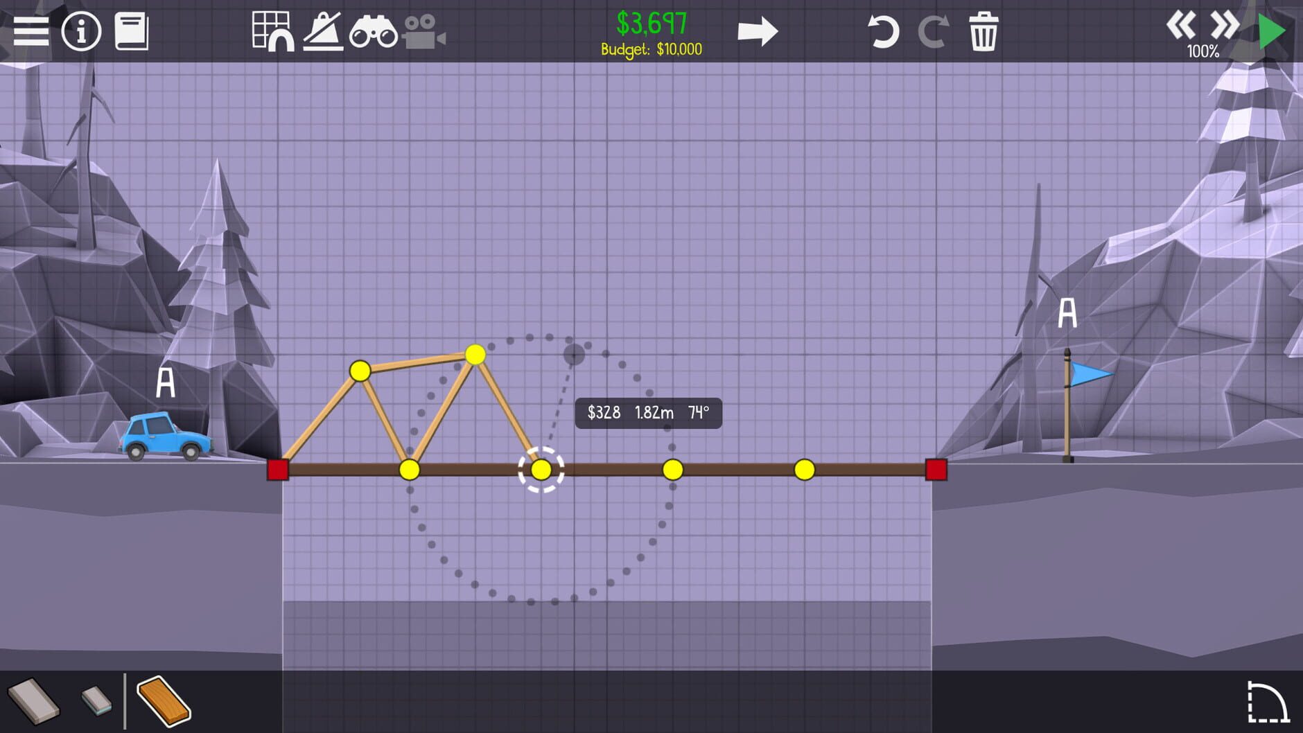 Screenshot for Poly Bridge 2