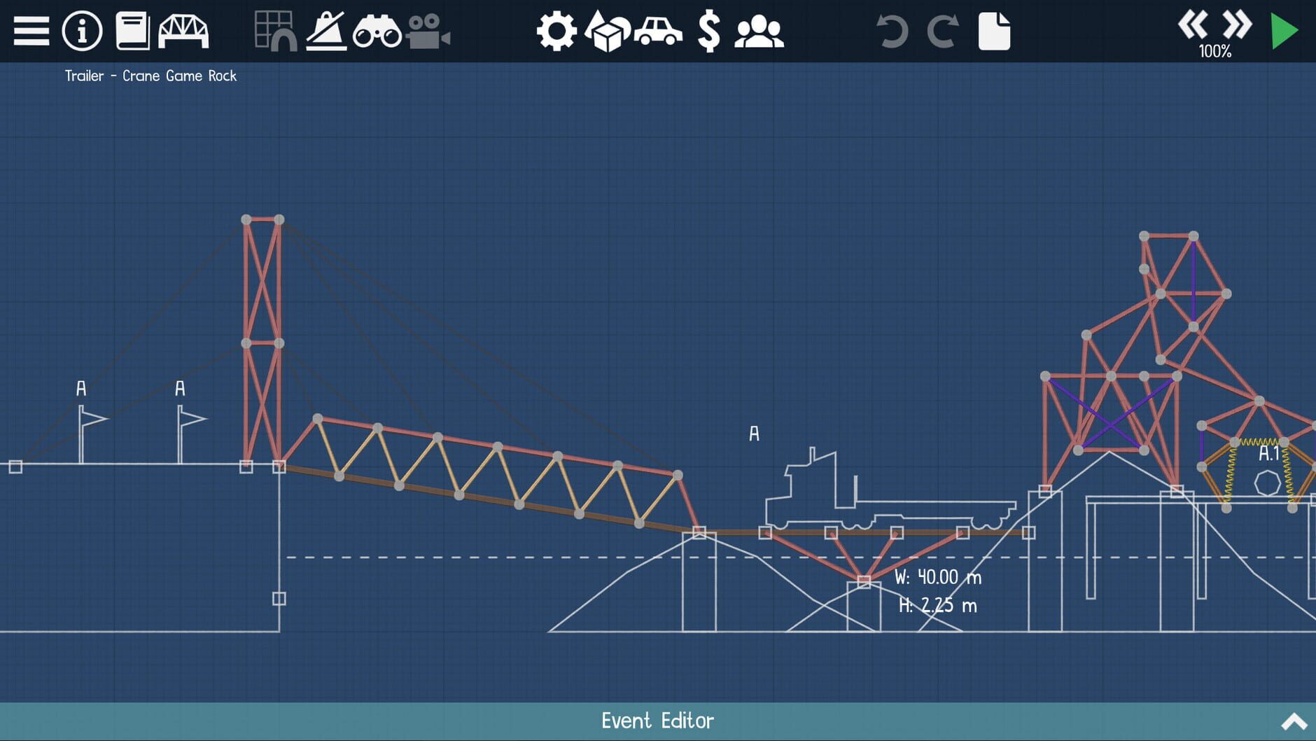Screenshot for Poly Bridge 2