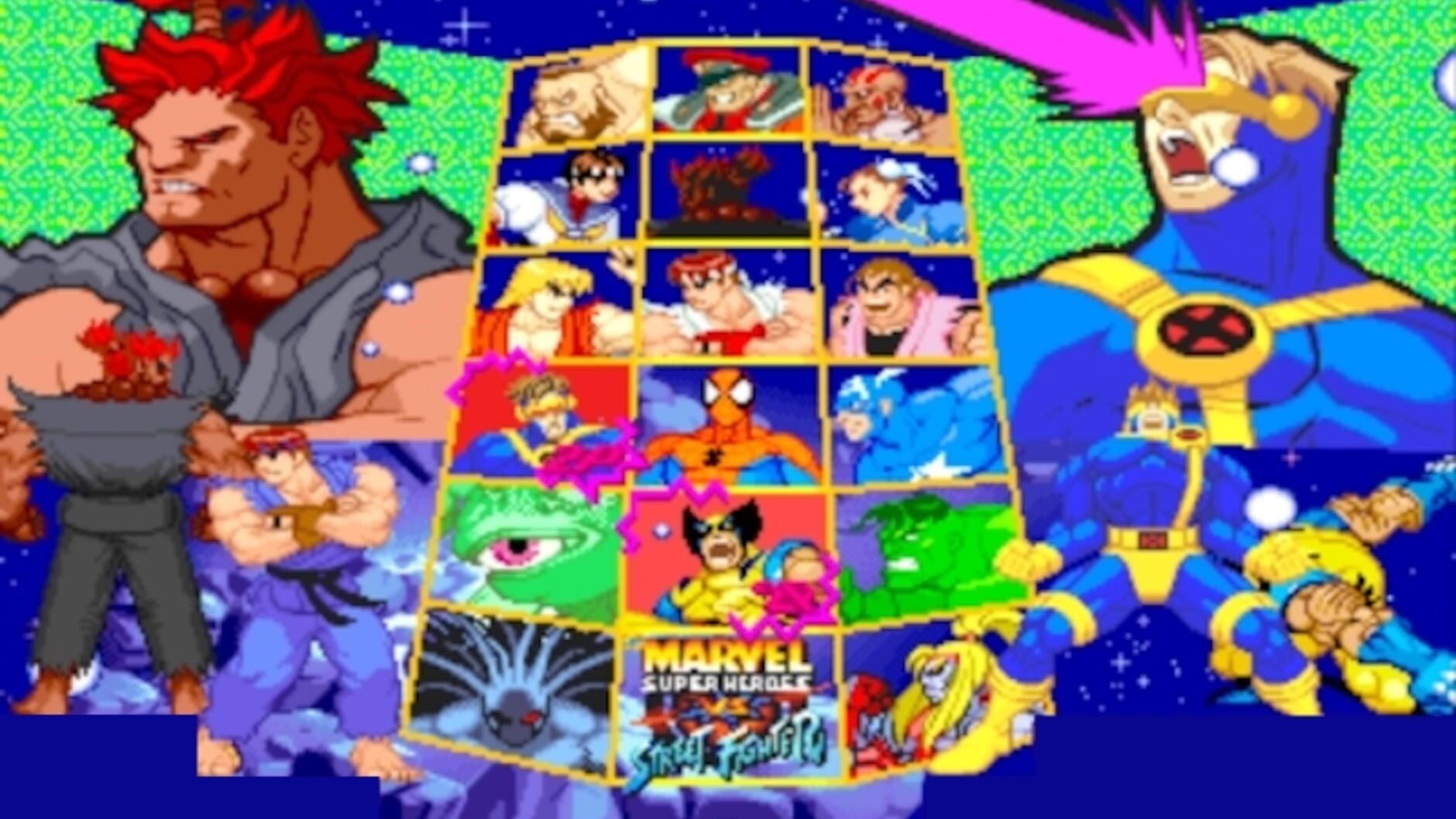 Screenshot for Marvel Super Heroes vs. Street Fighter