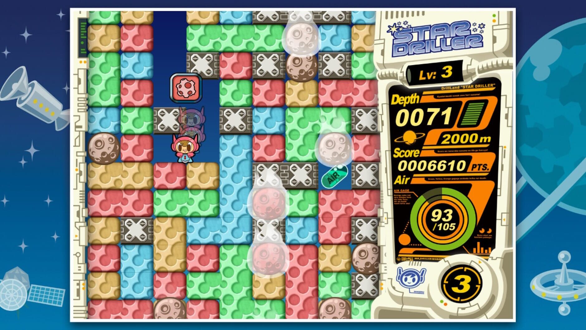 Screenshot for Mr. Driller: DrillLand