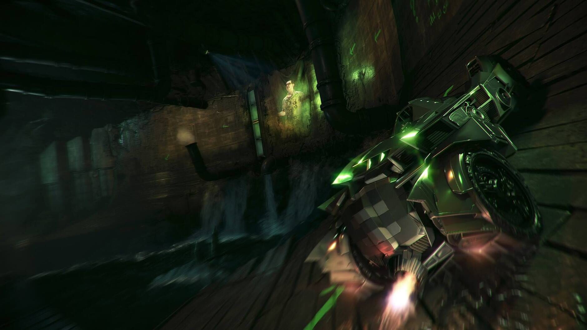 Screenshot for Batman: Arkham Knight - Riddler Themed Batmobile Skin