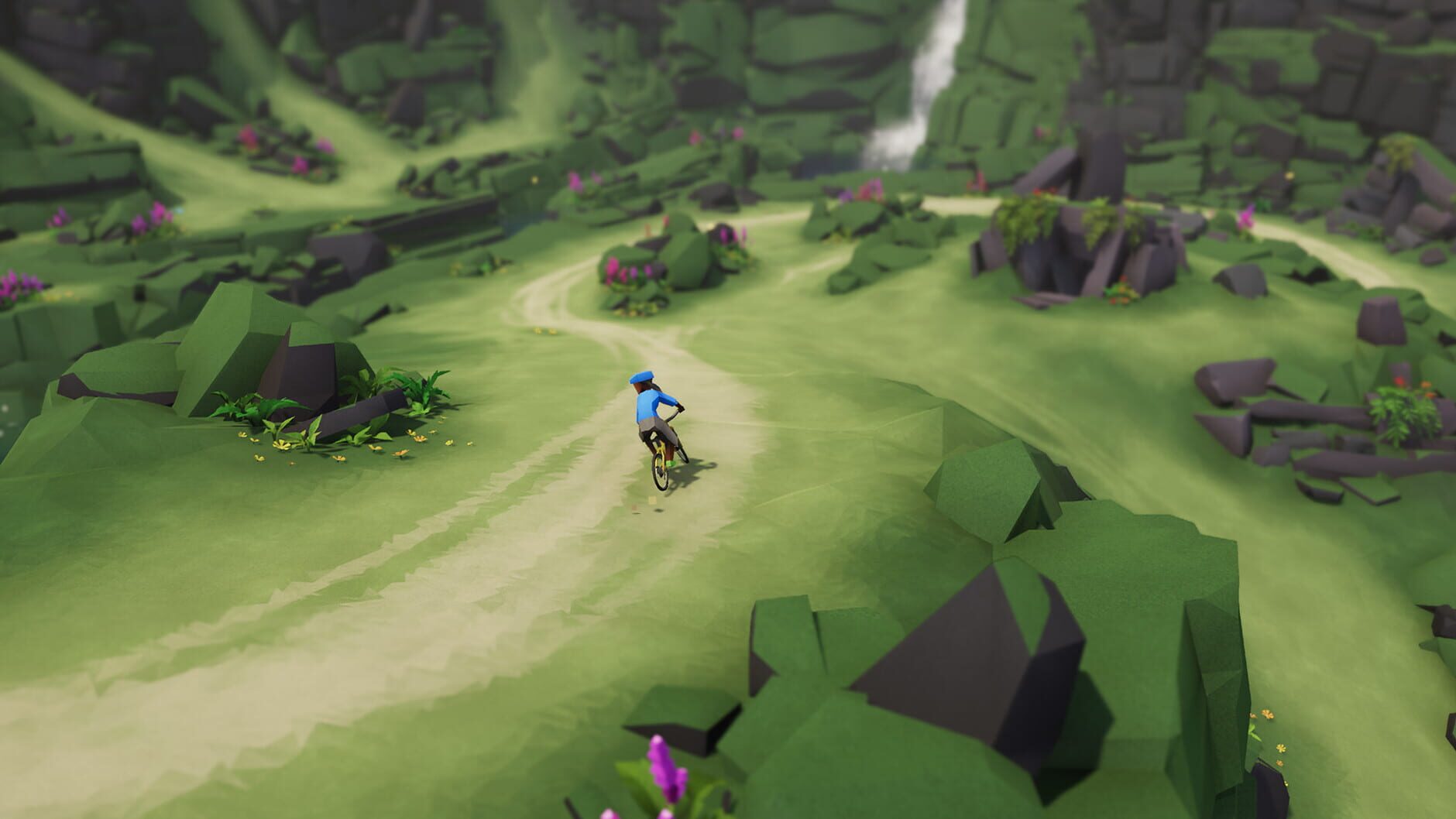 Screenshot for Lonely Mountains: Downhill - Eldfjall Island