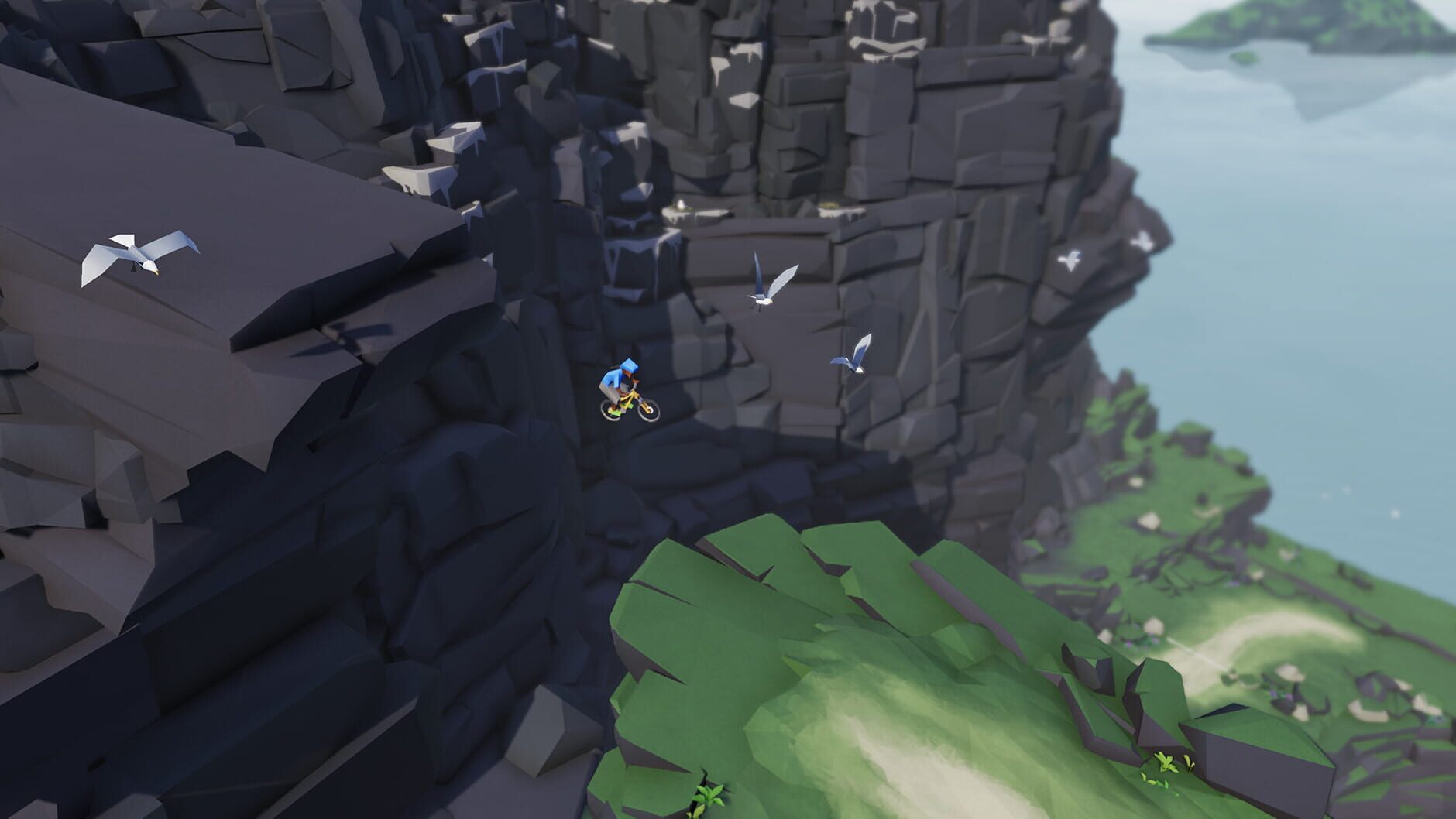 Screenshot for Lonely Mountains: Downhill - Eldfjall Island