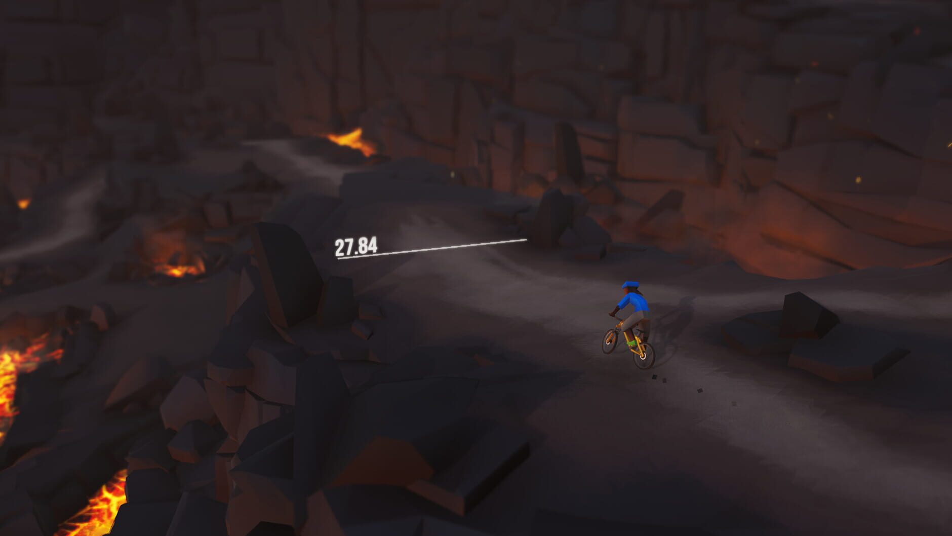 Screenshot for Lonely Mountains: Downhill - Eldfjall Island