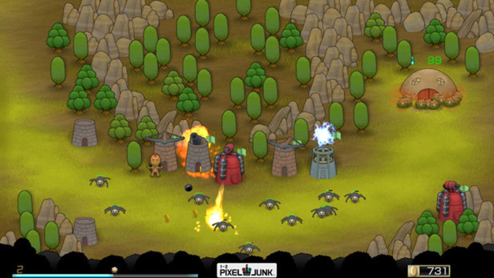 Screenshot for PixelJunk Monsters