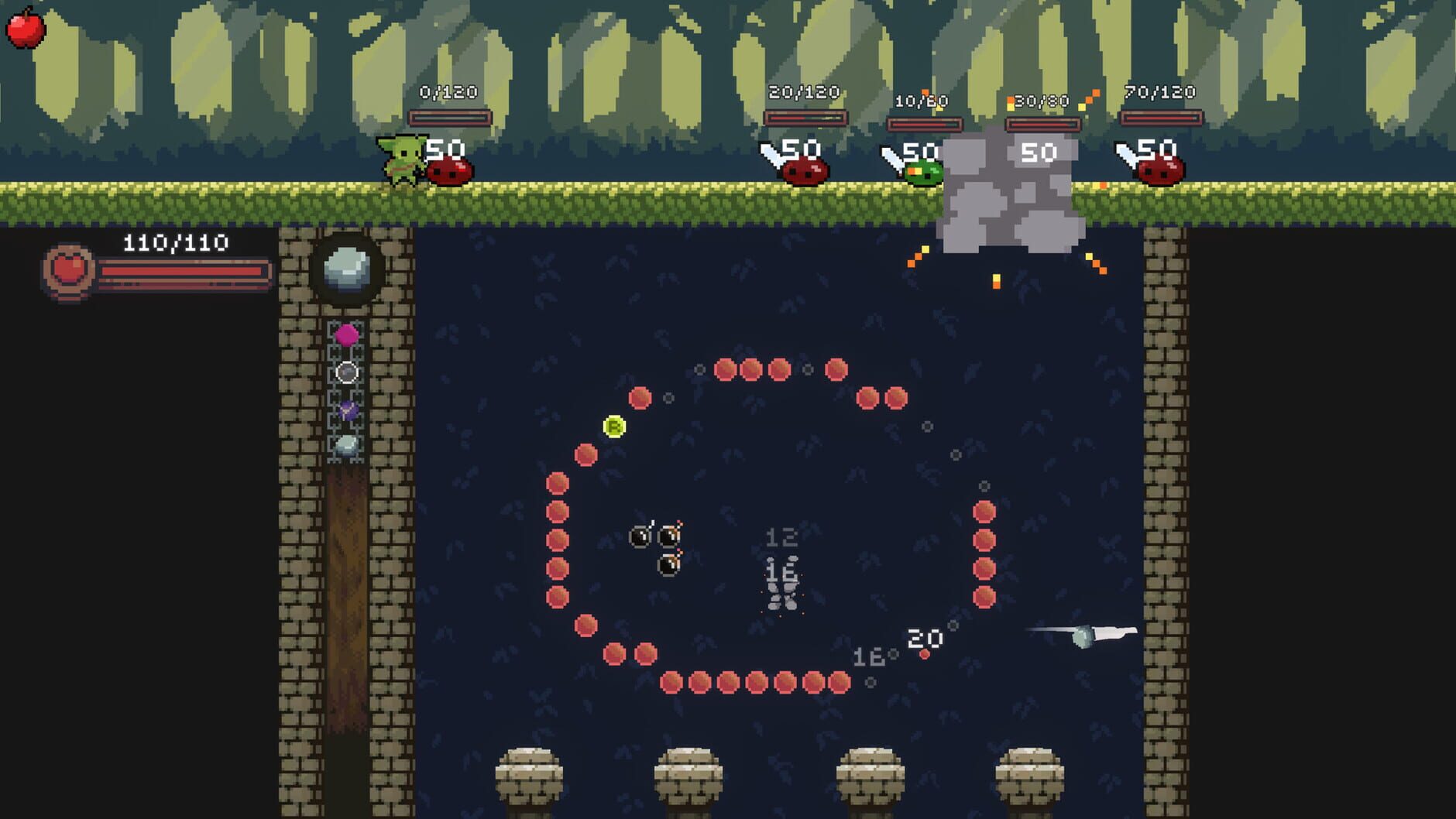 Screenshot for Peglin