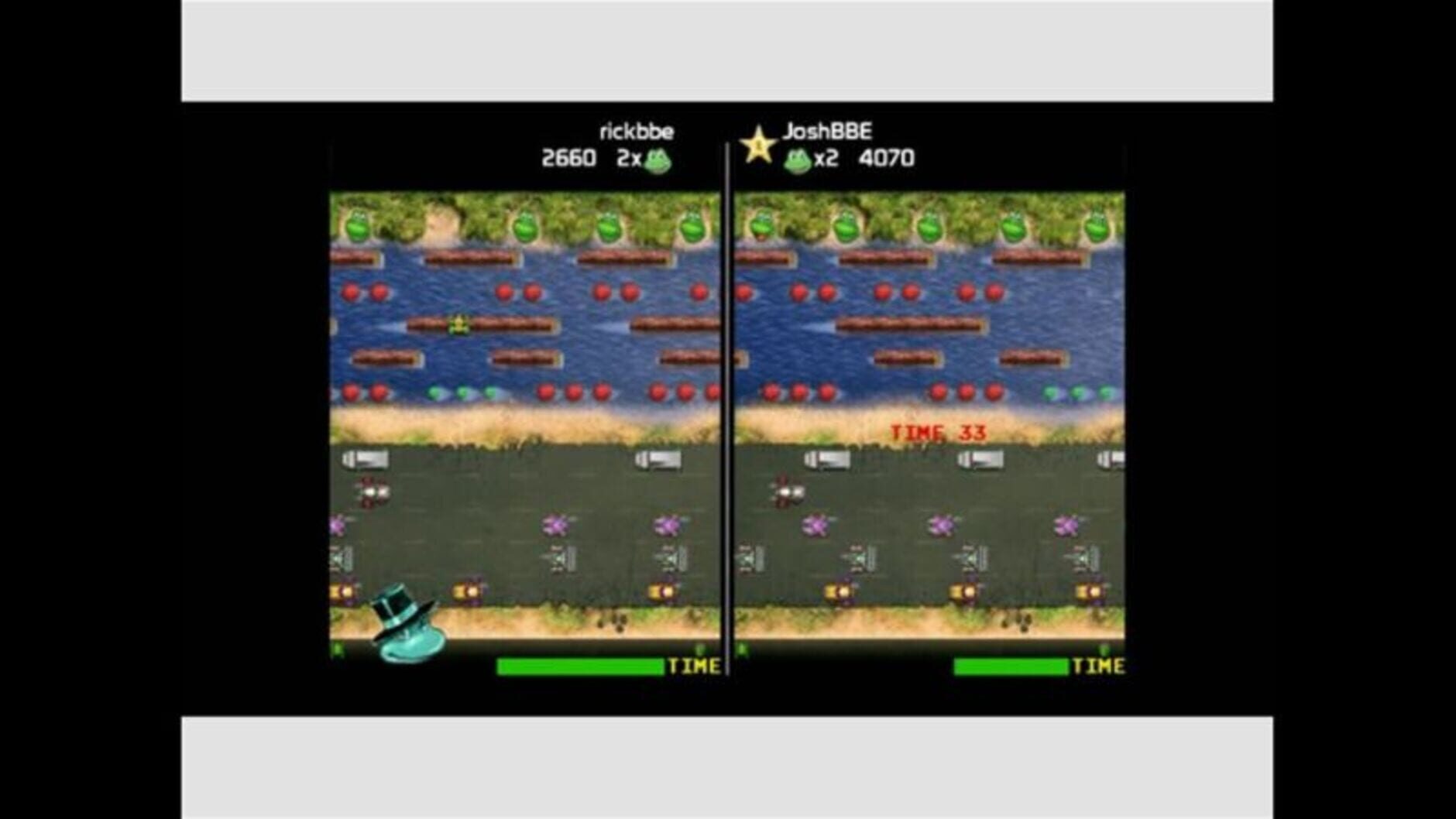Screenshot for Frogger
