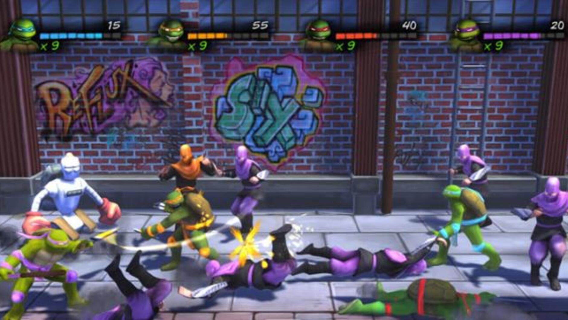 Screenshot for Teenage Mutant Ninja Turtles: Turtles in Time Re-Shelled