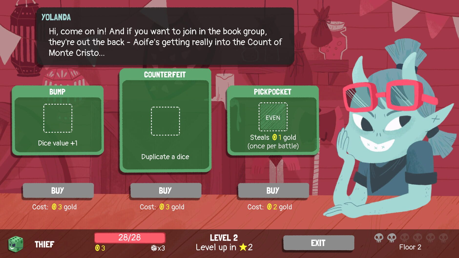 Screenshot for Dicey Dungeons