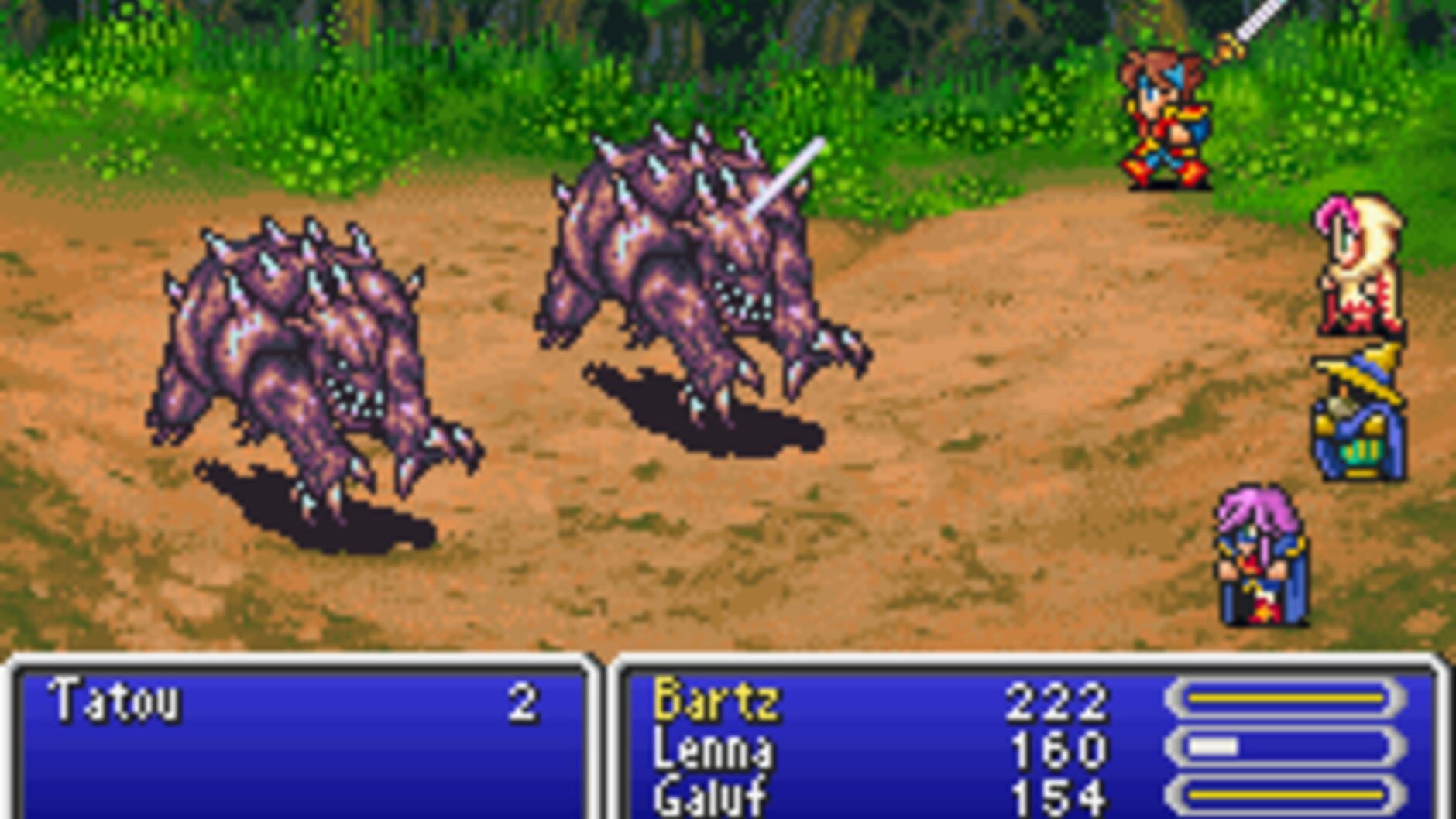 Screenshot for Final Fantasy V Advance