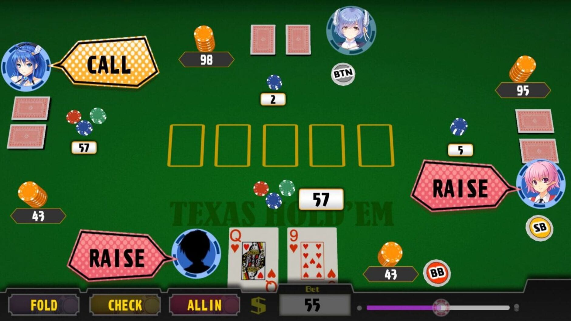 Screenshot for Poker Pretty Girls Battle: Fantasy World Edition