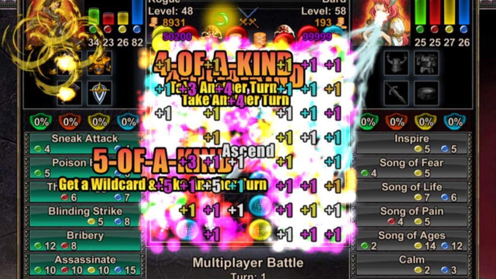 Screenshot for Puzzle Quest: Challenge of the Warlords - Revenge of the Plague Lord