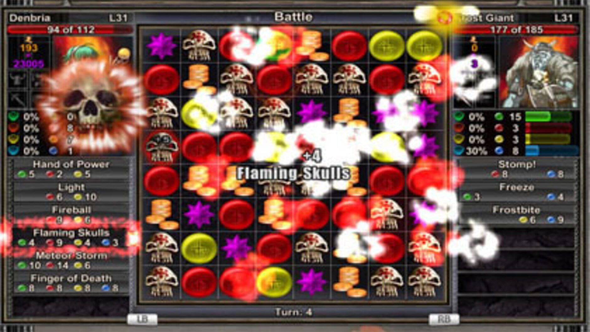 Screenshot for Puzzle Quest: Challenge of the Warlords - Revenge of the Plague Lord