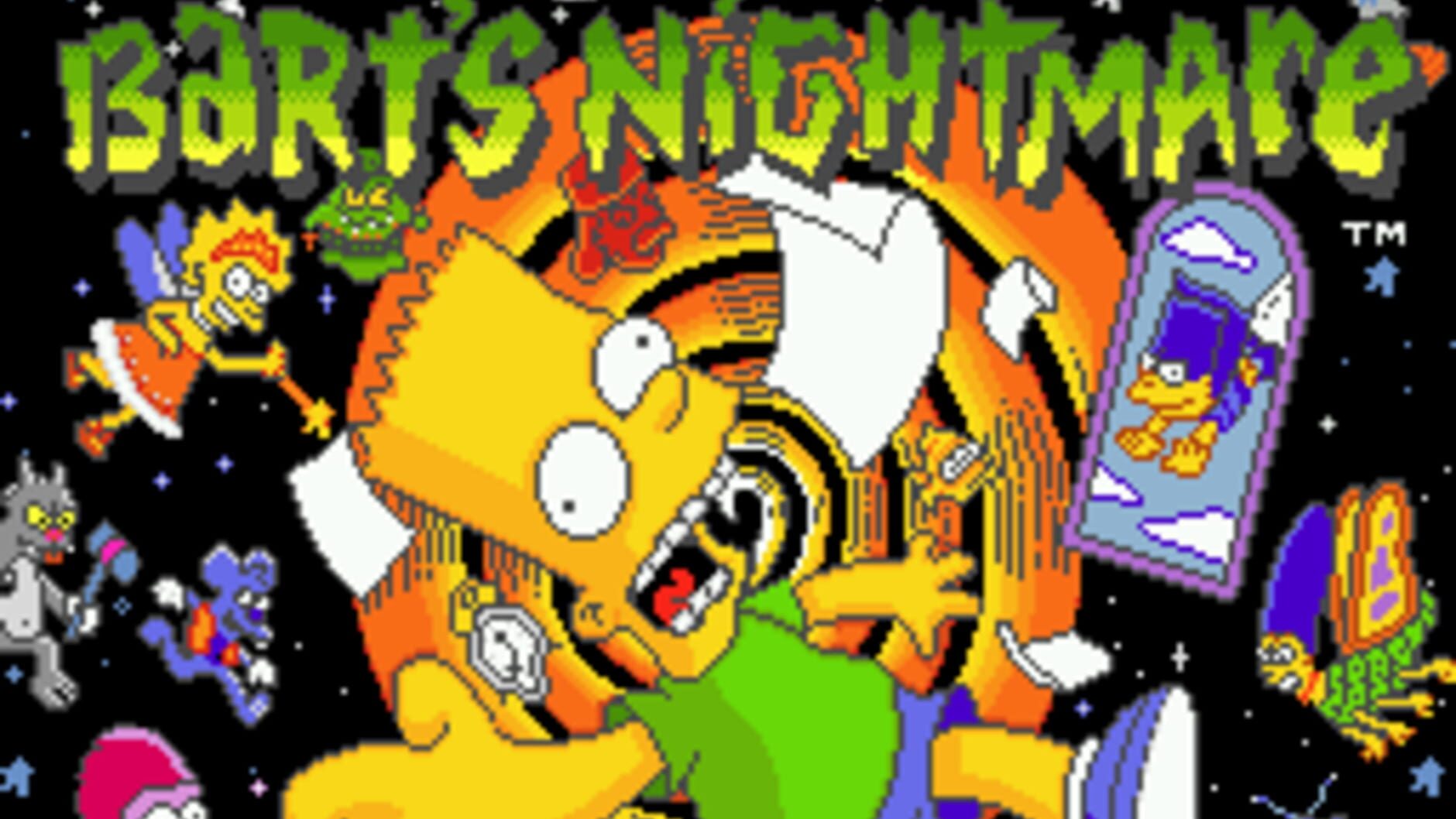 Screenshot for The Simpsons: Bart's Nightmare