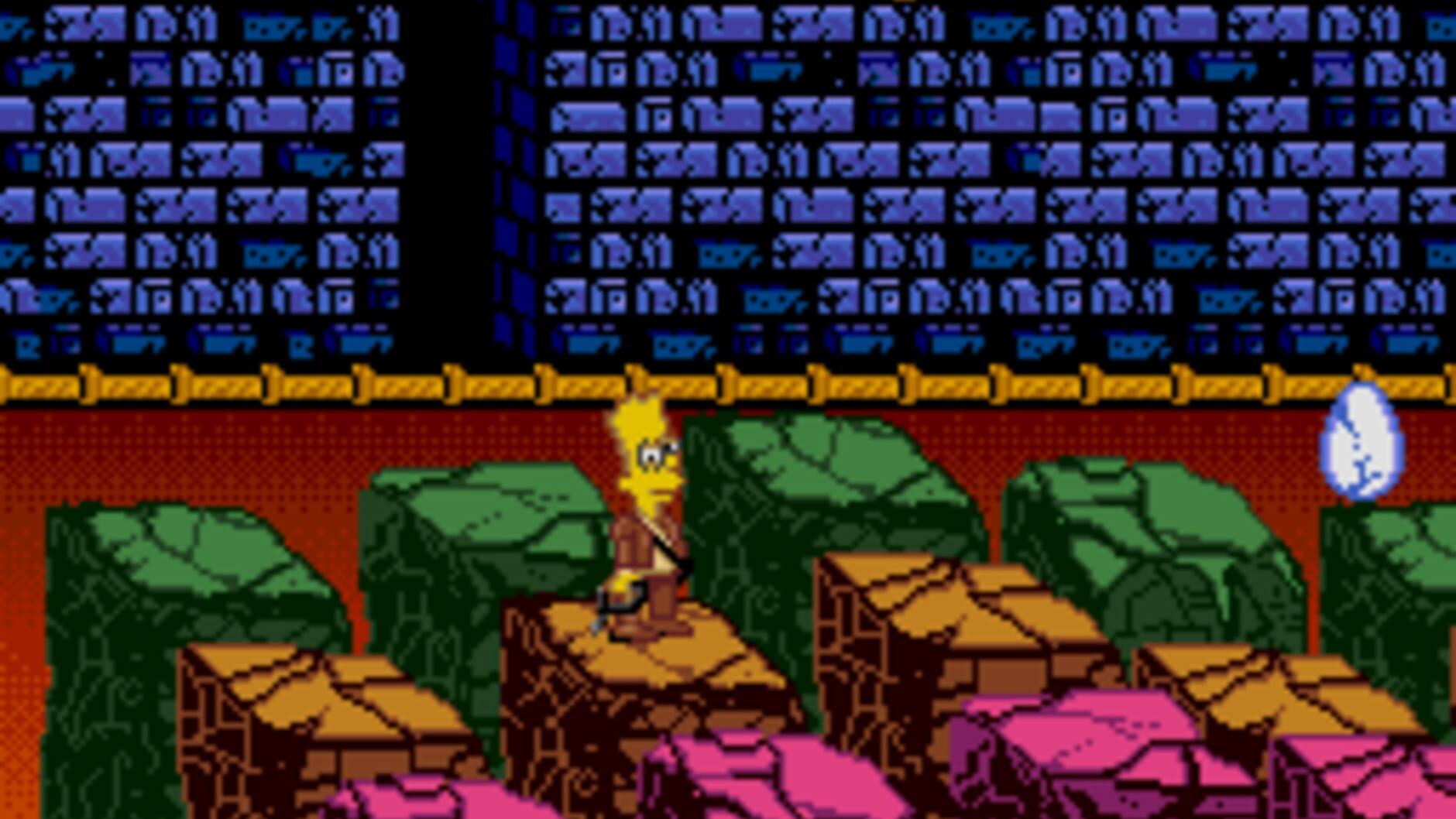 Screenshot for The Simpsons: Bart's Nightmare