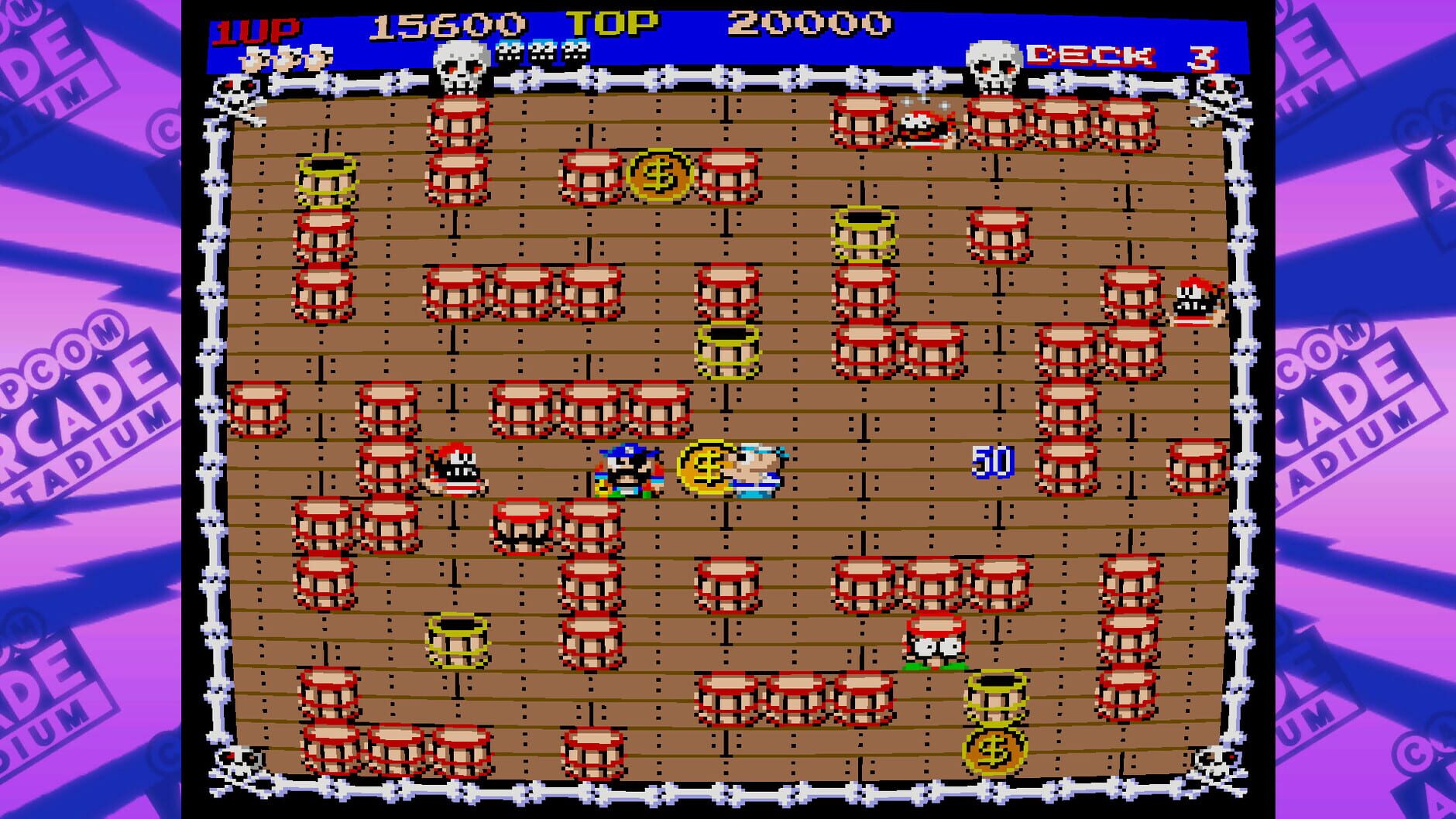 Screenshot for Capcom Arcade Stadium: Pirate Ship Higemaru