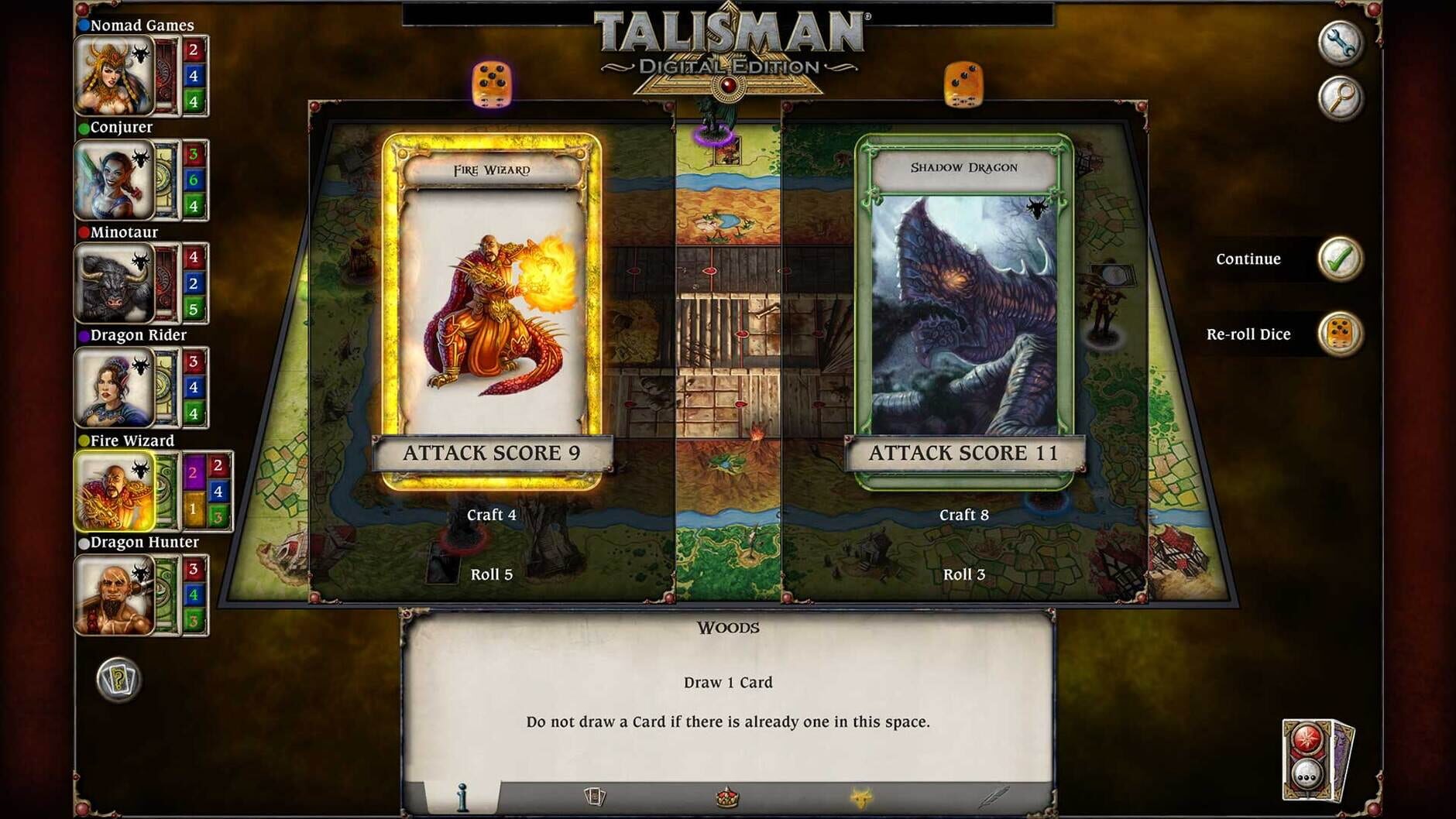 Screenshot for Talisman: The Dragon