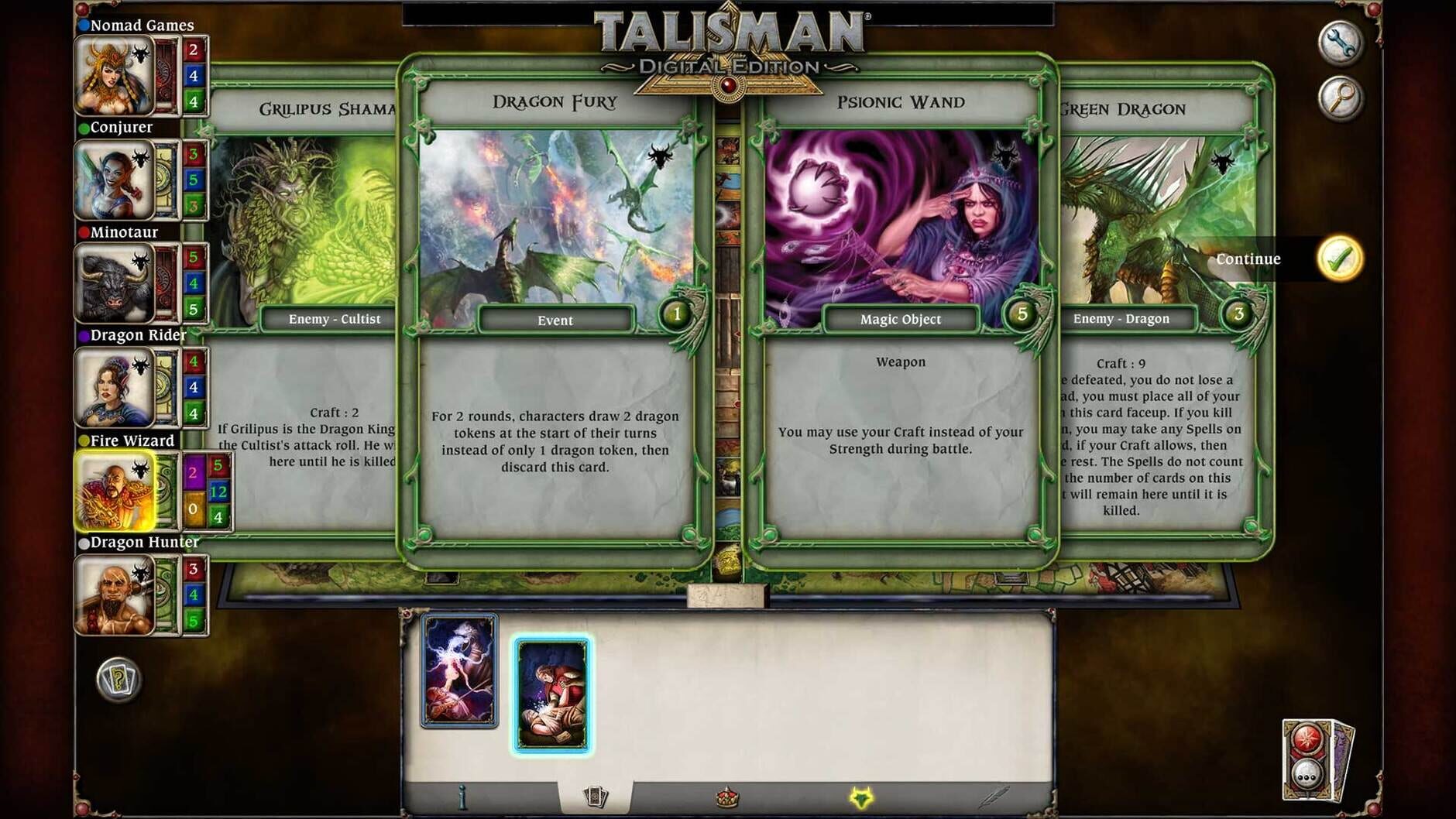 Screenshot for Talisman: The Dragon