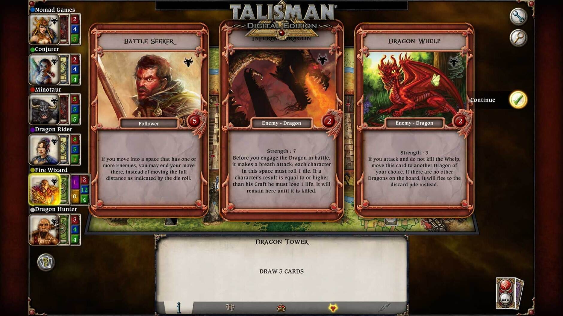 Screenshot for Talisman: The Dragon