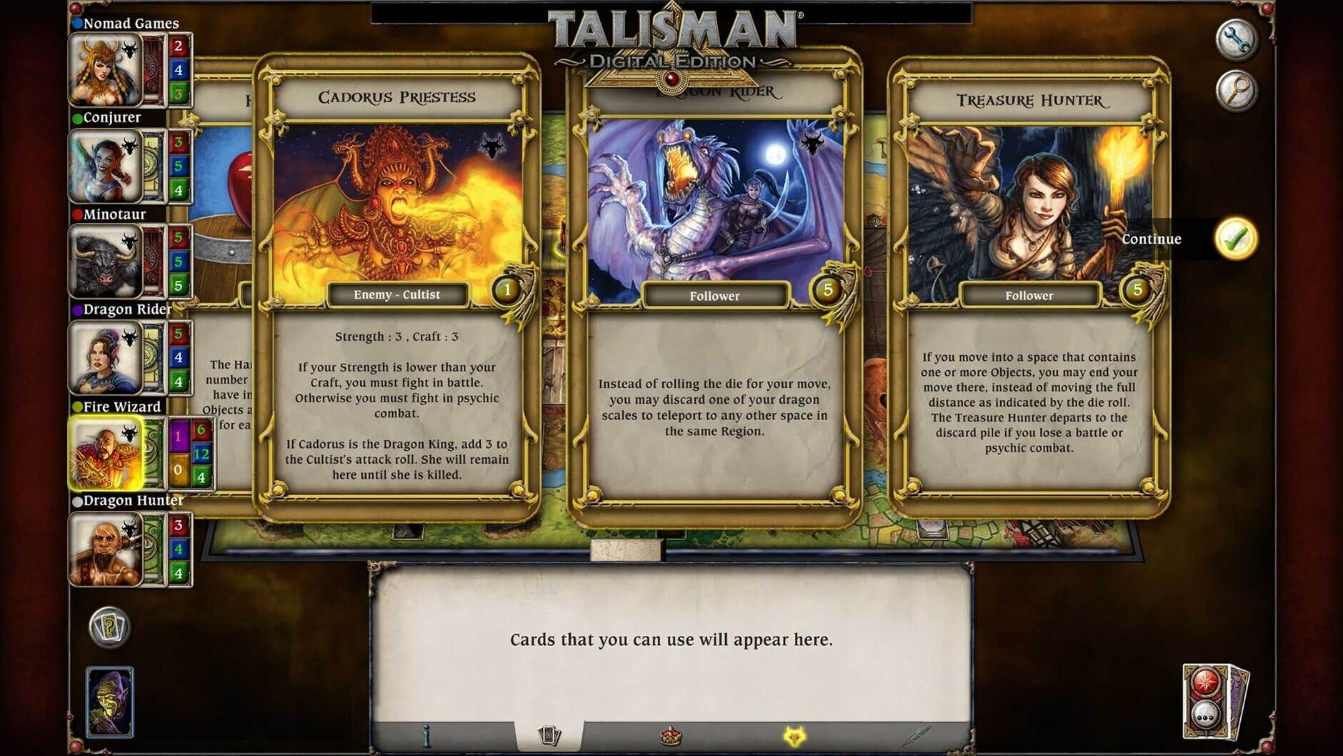 Screenshot for Talisman: The Dragon